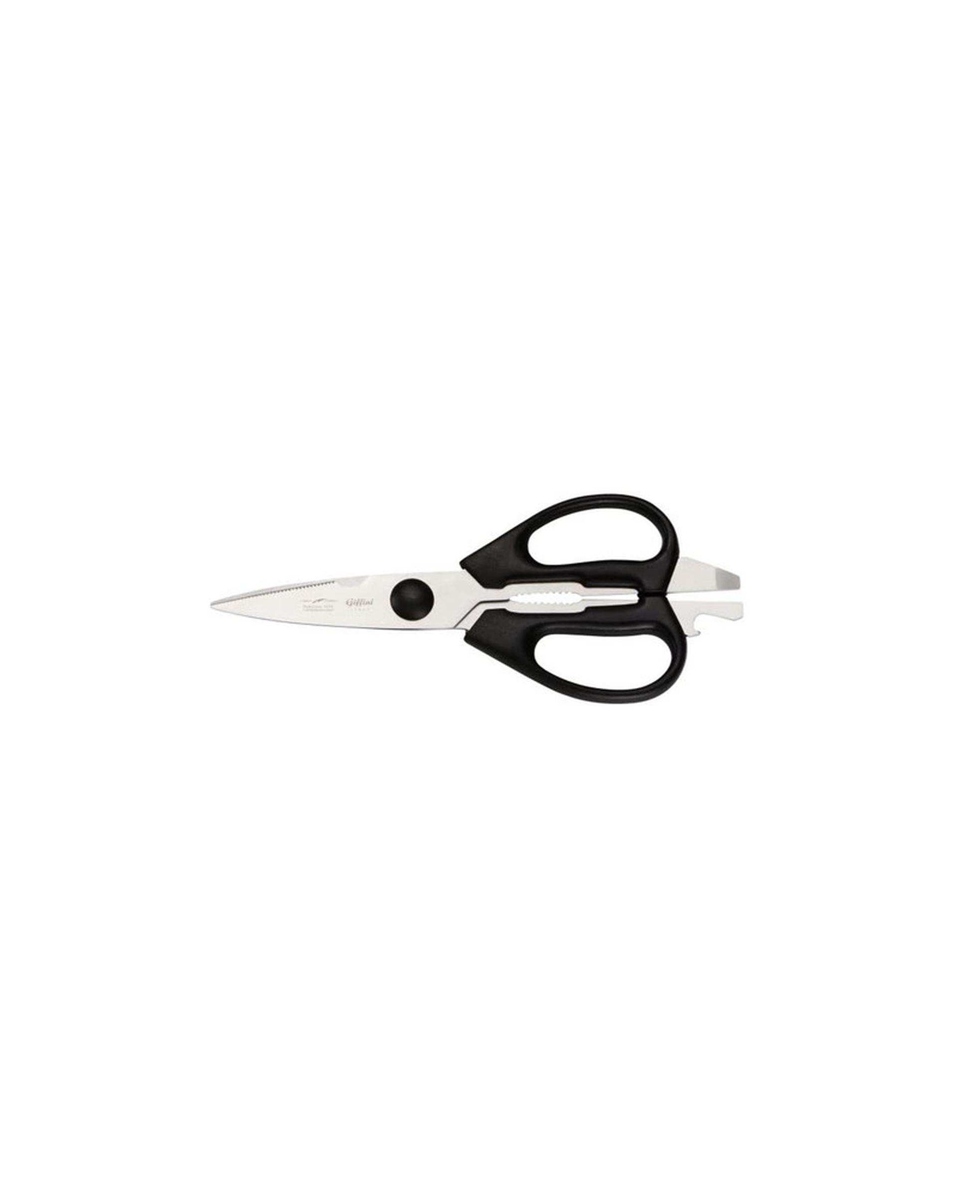 چاقو و قیچی آشپزخانه مشکی جی فی نی مدل Q33 مجموعه 2 عددی