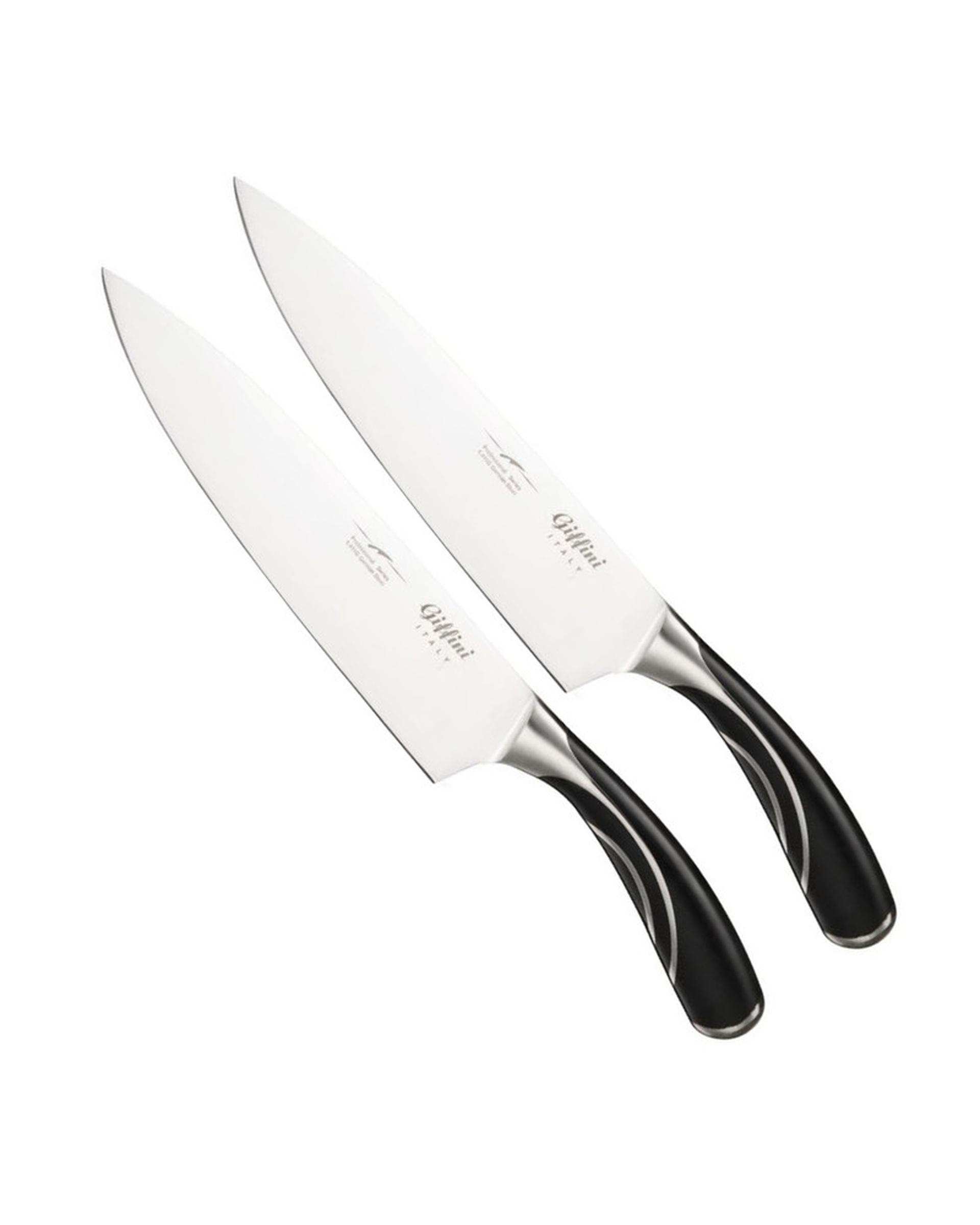 ست ساطور و قیچی آشپزخانه مشکی جی فی نی Giffini مدل Q11