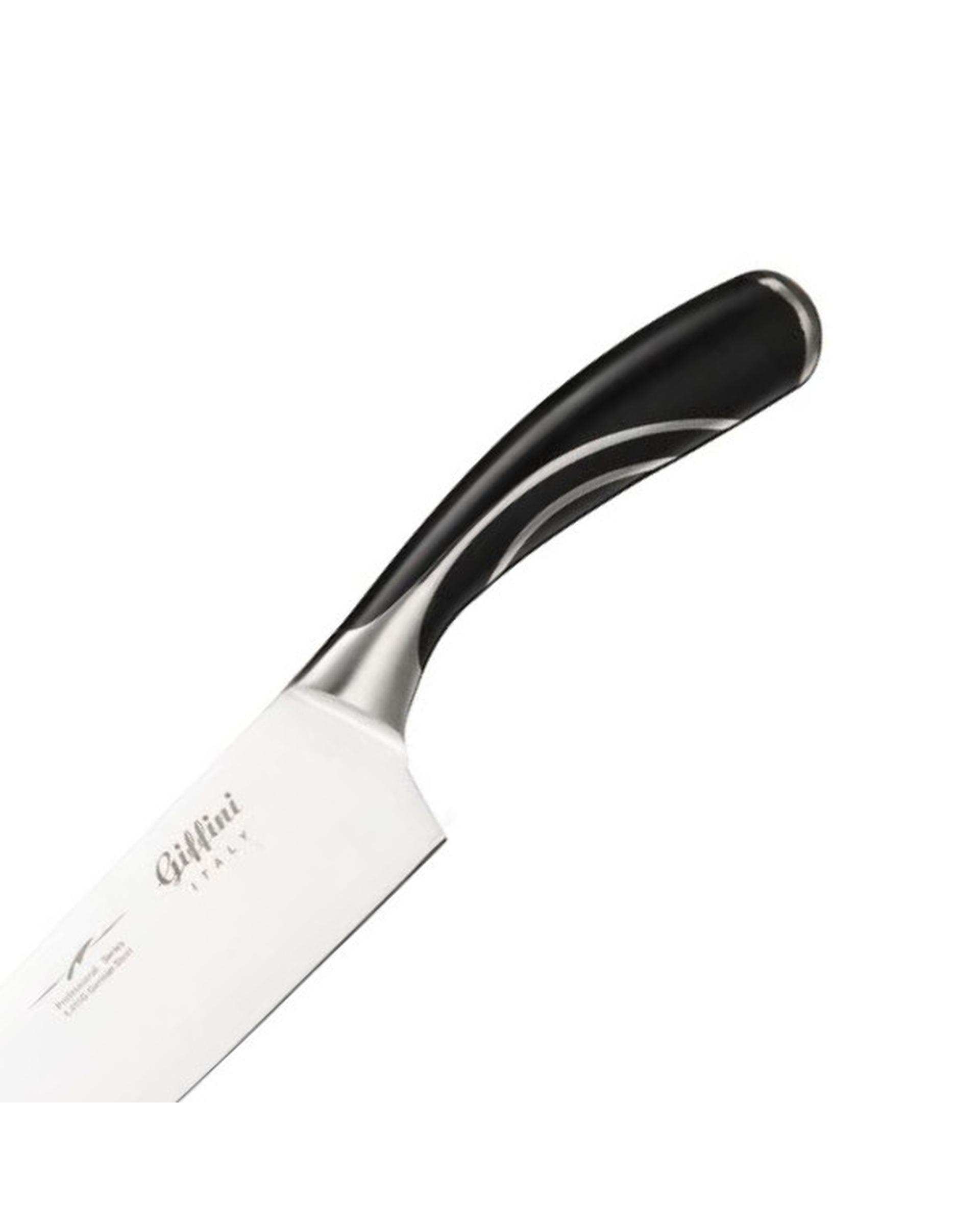 ست ساطور و قیچی آشپزخانه مشکی جی فی نی Giffini مدل Q11