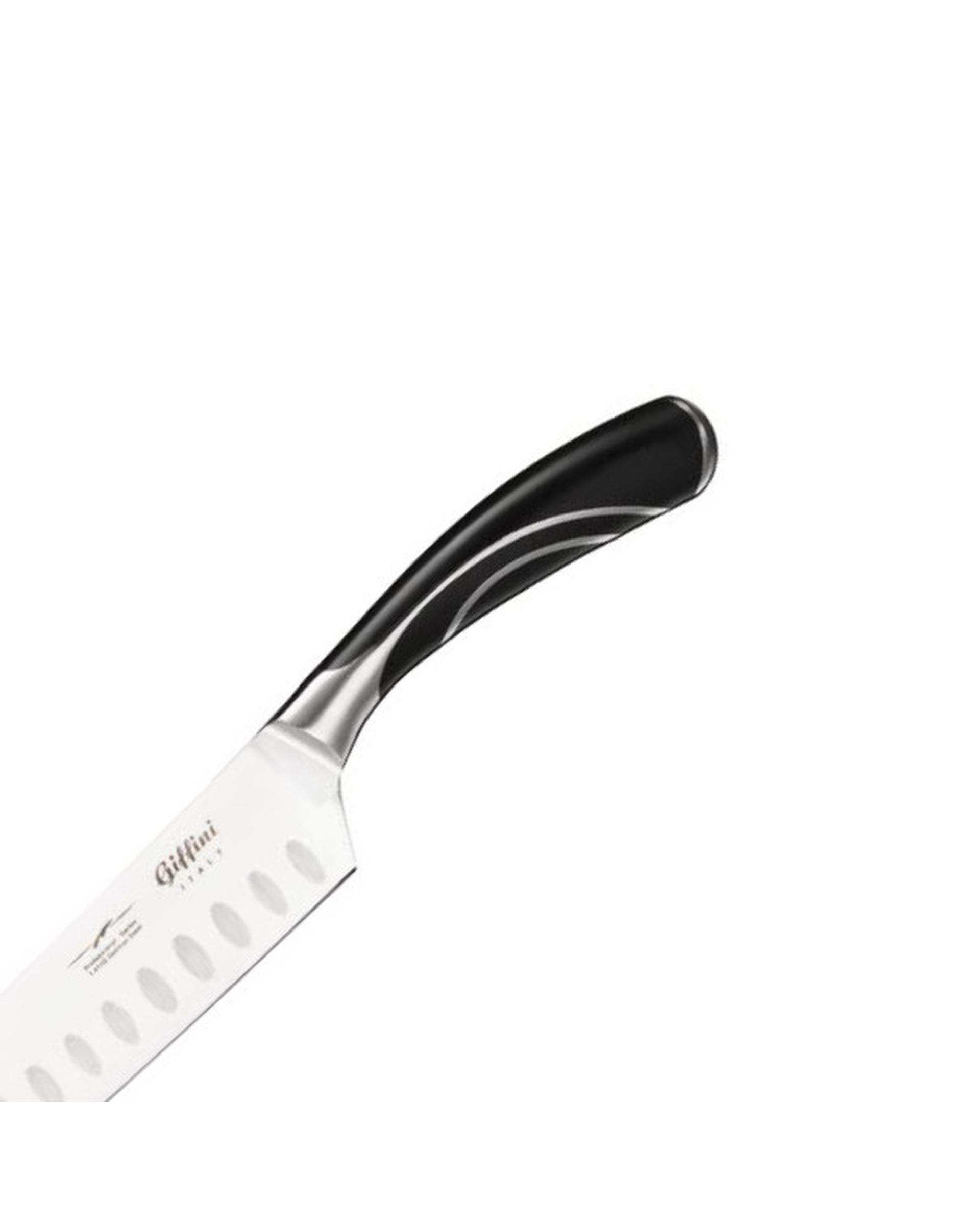 چاقو آشپزخانه مشکی جی فی نی Giffini مدل Q10 مجموعه 2 عددی