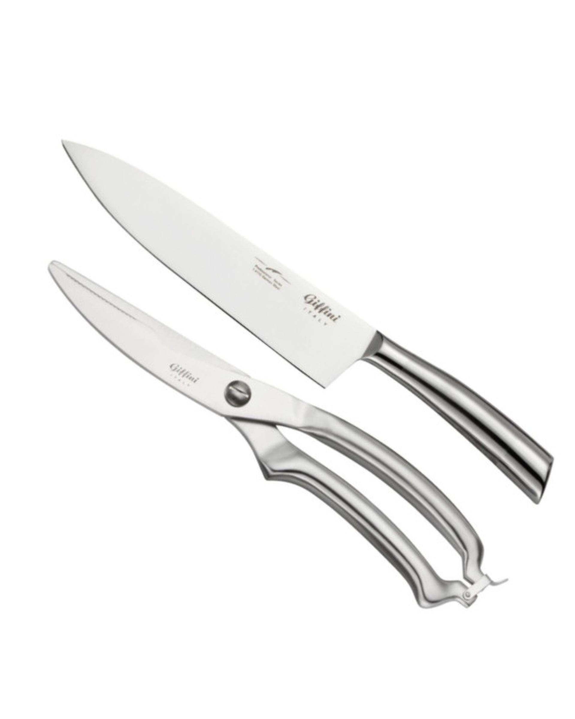 ست چاقو و قیچی آشپزخانه استیل جی فی نی GIFFINI مدل N20