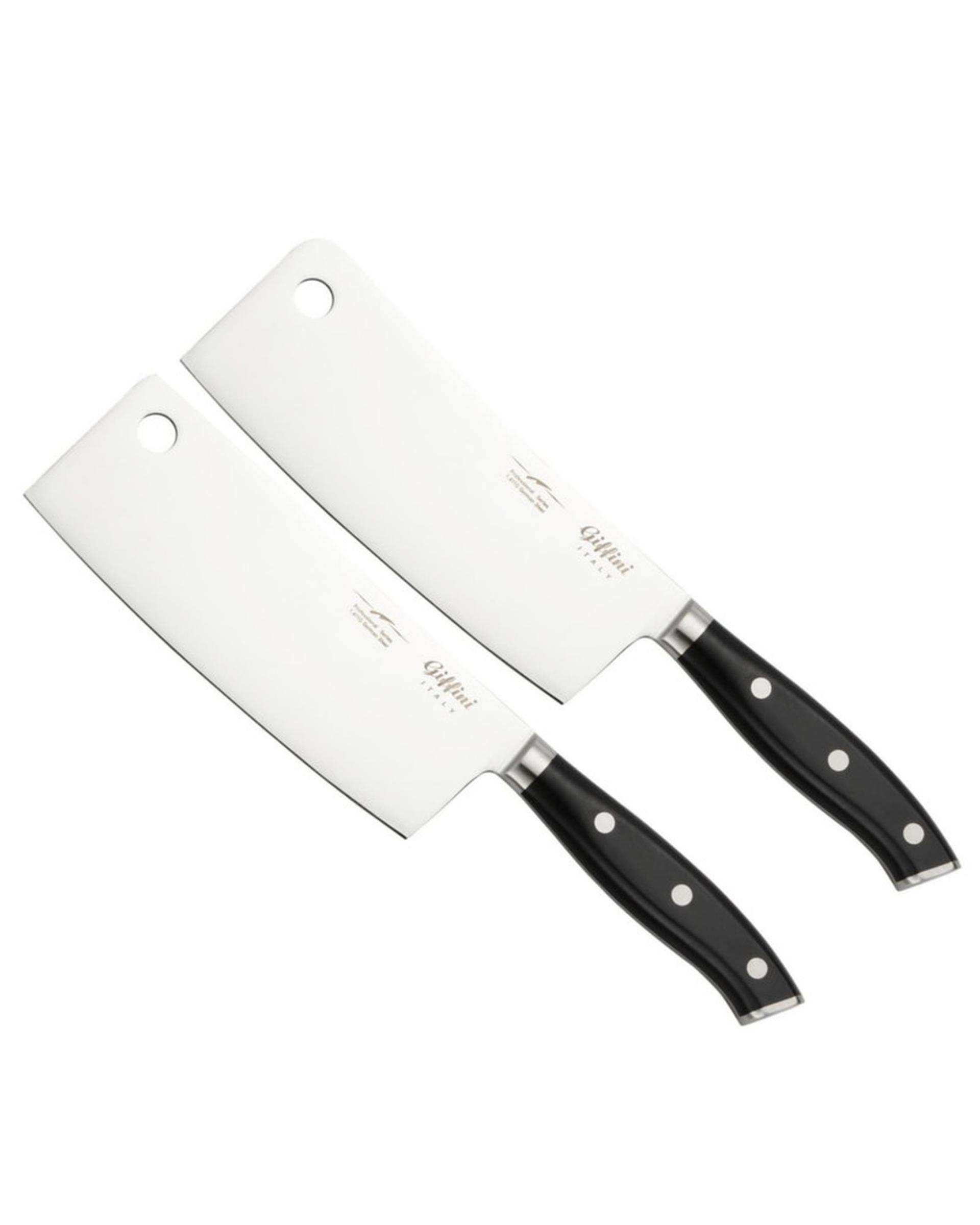 چاقو آشپزخانه مشکی جی فی نی GIFFINI مدل M83 مجموعه 2 عددی