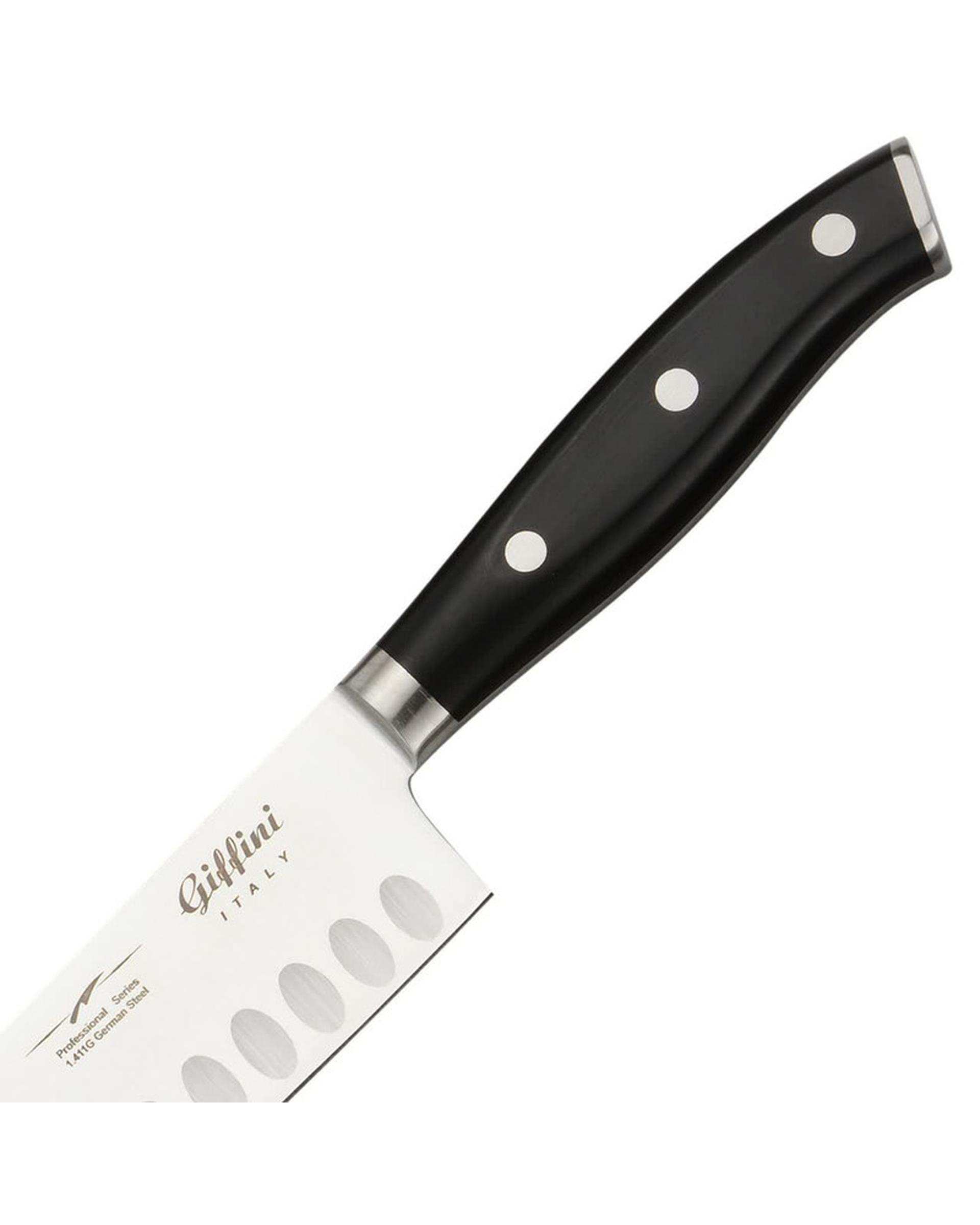 چاقو آشپزخانه مشکی جی فی نی GIFFINI مدل M82 مجموعه 2 عددی