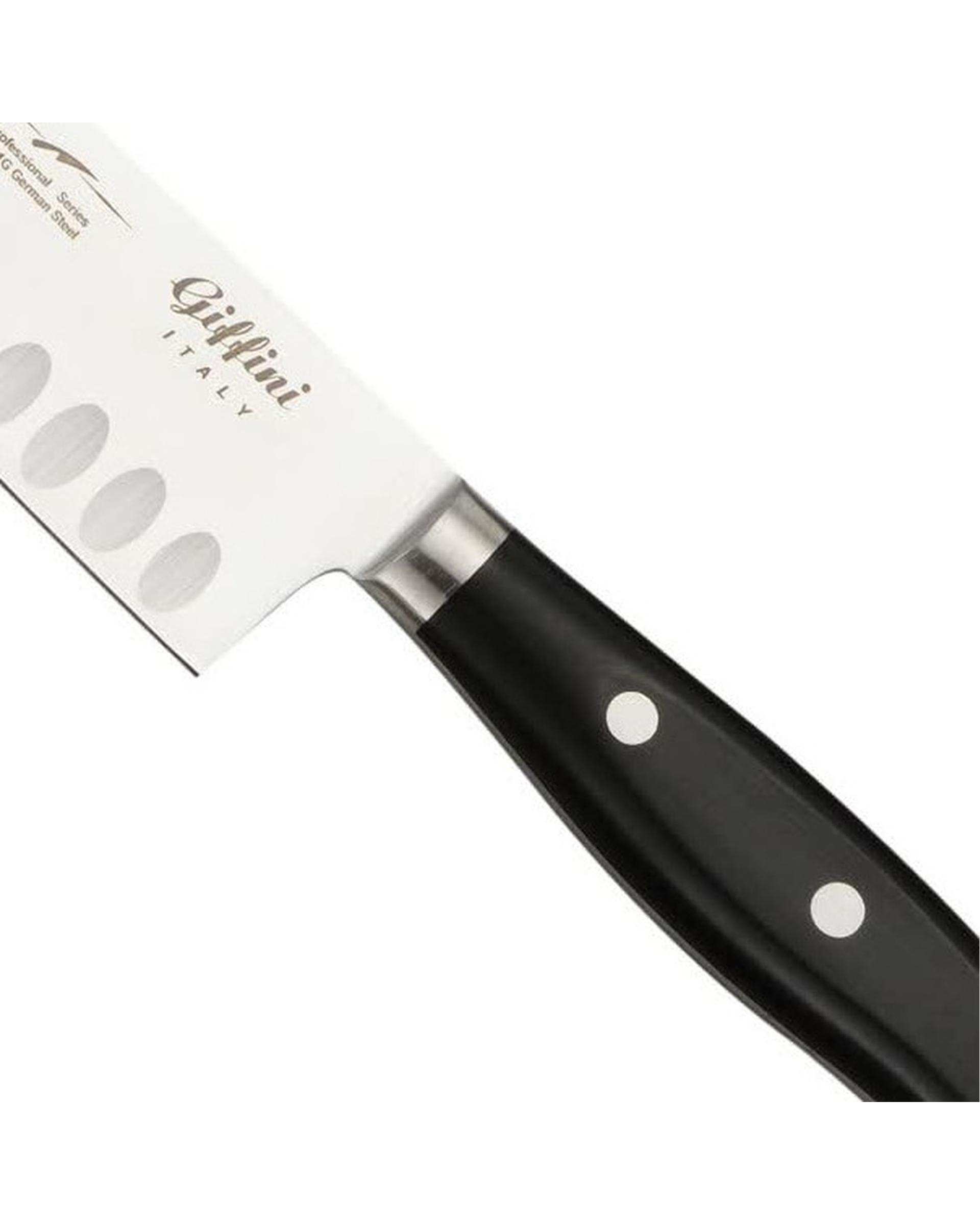 چاقو آشپزخانه مشکی جی فی نی GIFFINI مدل M82 مجموعه 2 عددی