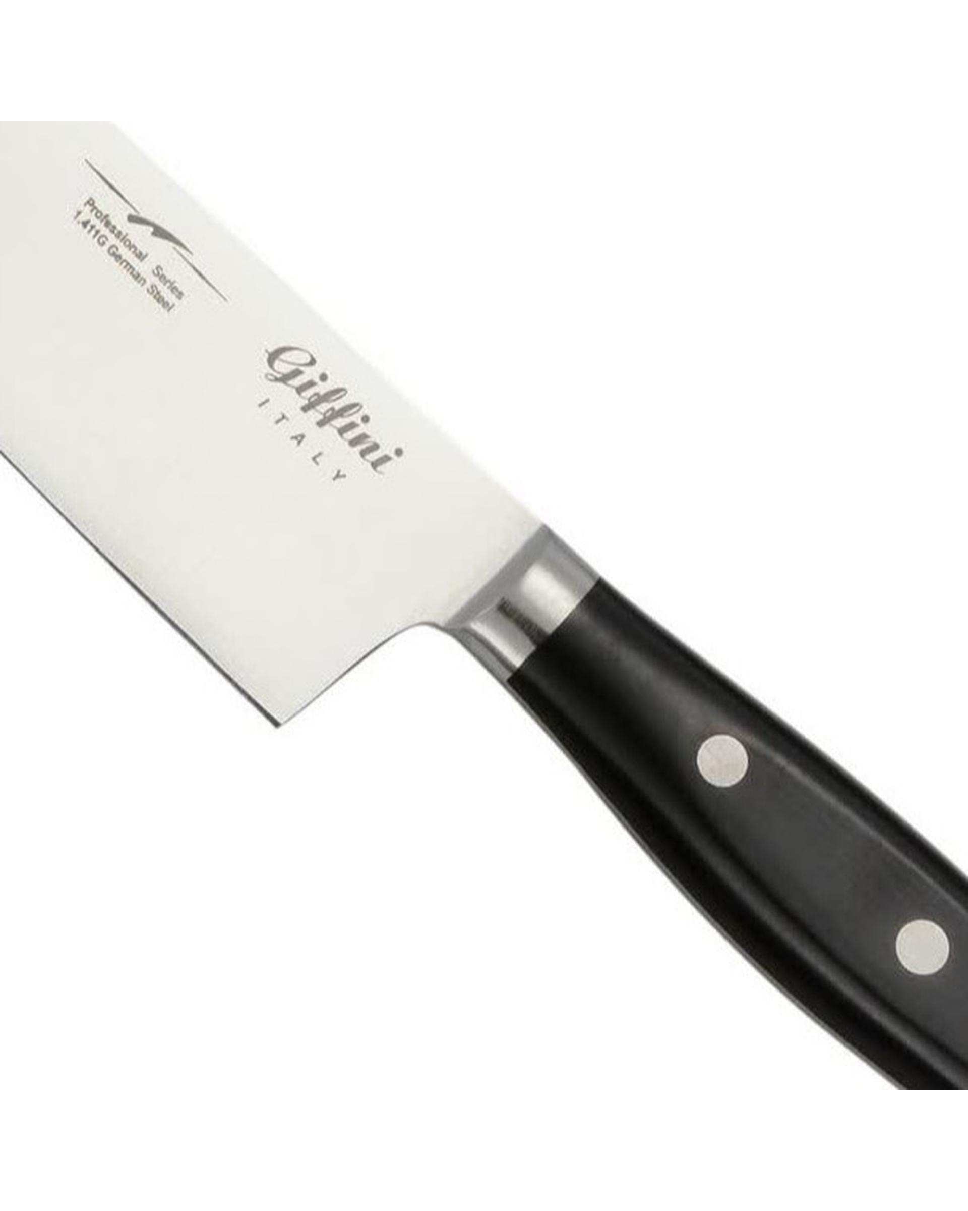 چاقو آشپزخانه مشکی جی فی نی GIFFINI مدل M80 مجموعه 2 عددی