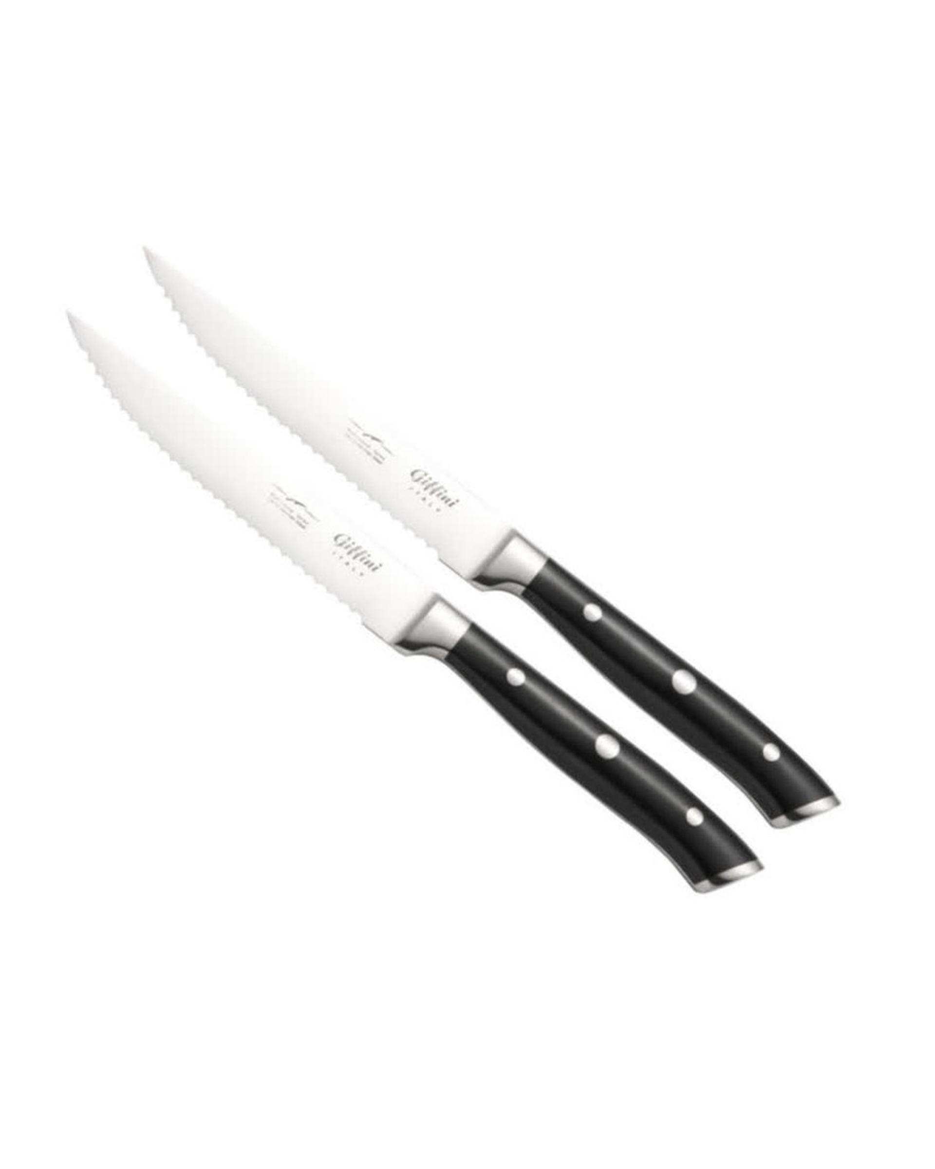 چاقو آشپزخانه مشکی جی فی نی GIFFINI مدل M51 مجموعه 2 عددی