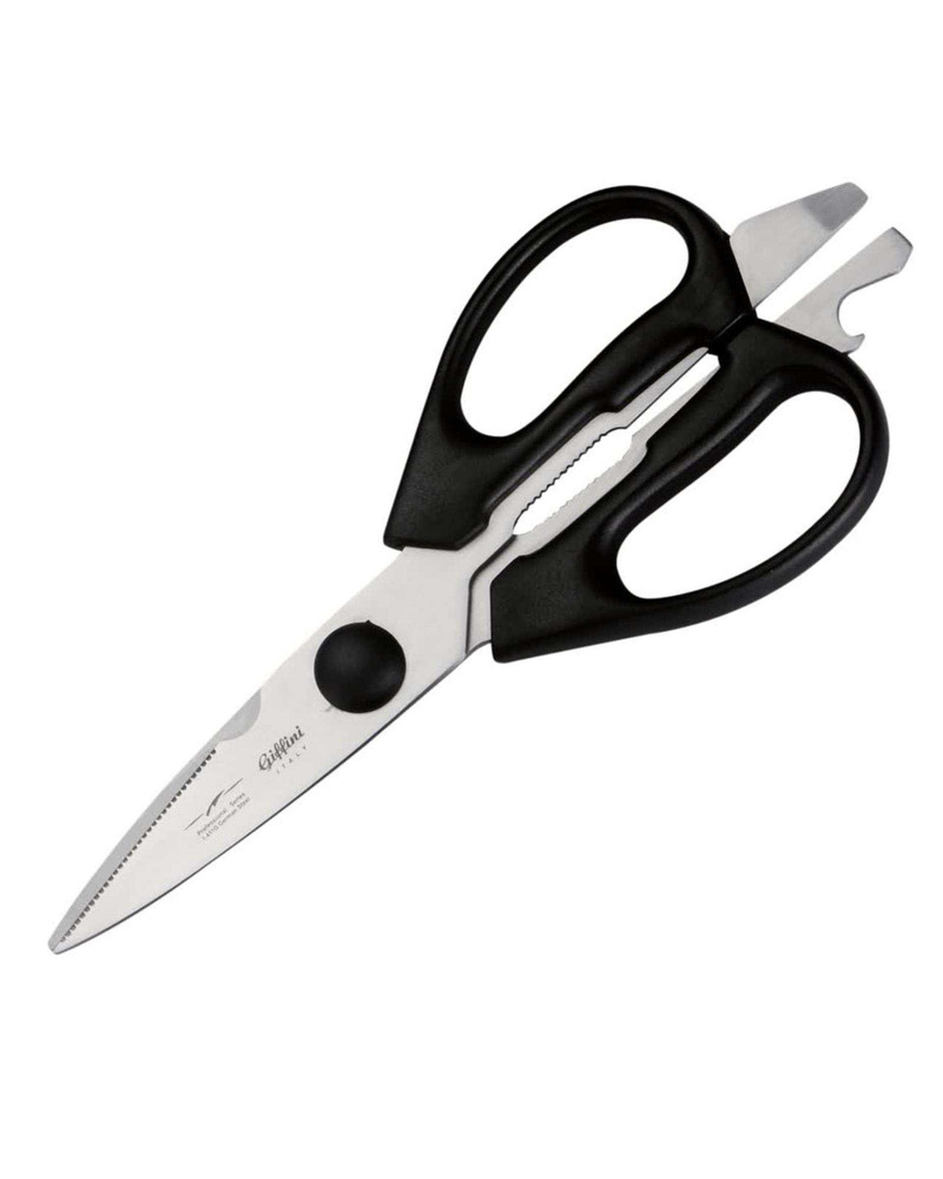 ست چاقو و قیچی آشپزخانه مشکی جی فی نی GIFFINI مدل m01