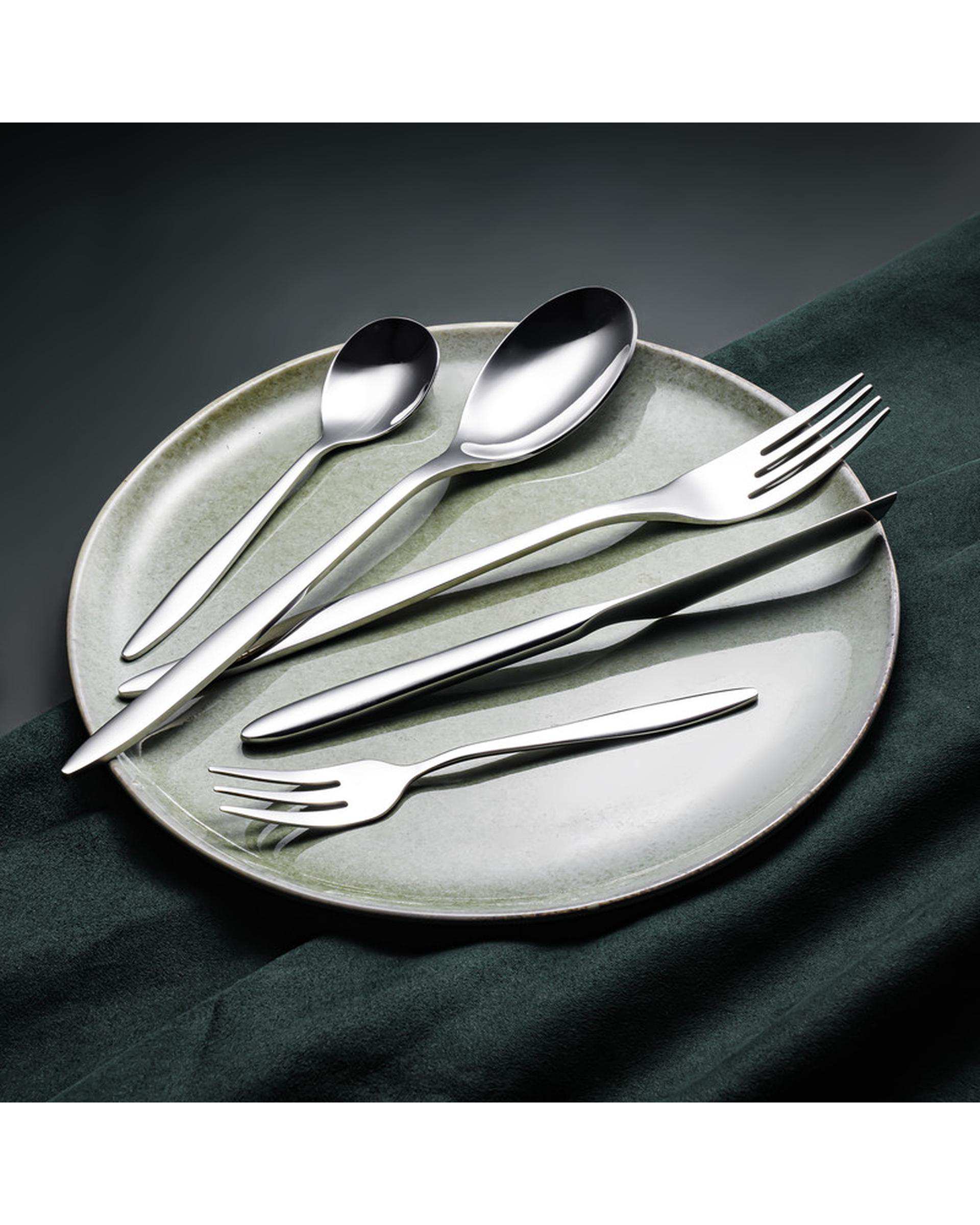 سرویس قاشق و چنگال 148 پارچه 24 نفره جی فی نی Giffini مدل 09