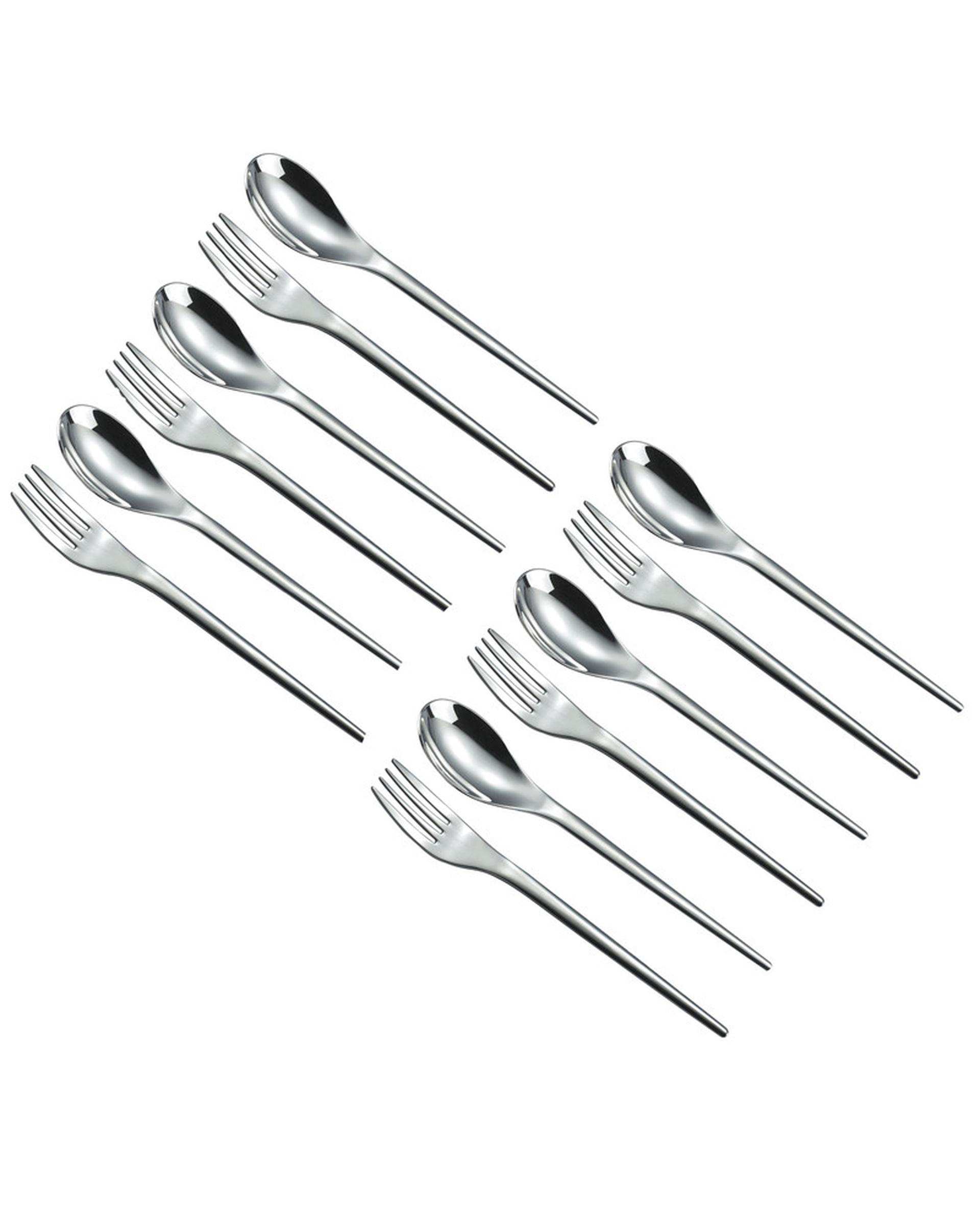 سرویس قاشق و چنگال 12 پارچه 6 نفره جی فی نی GIFFINI مدل 168