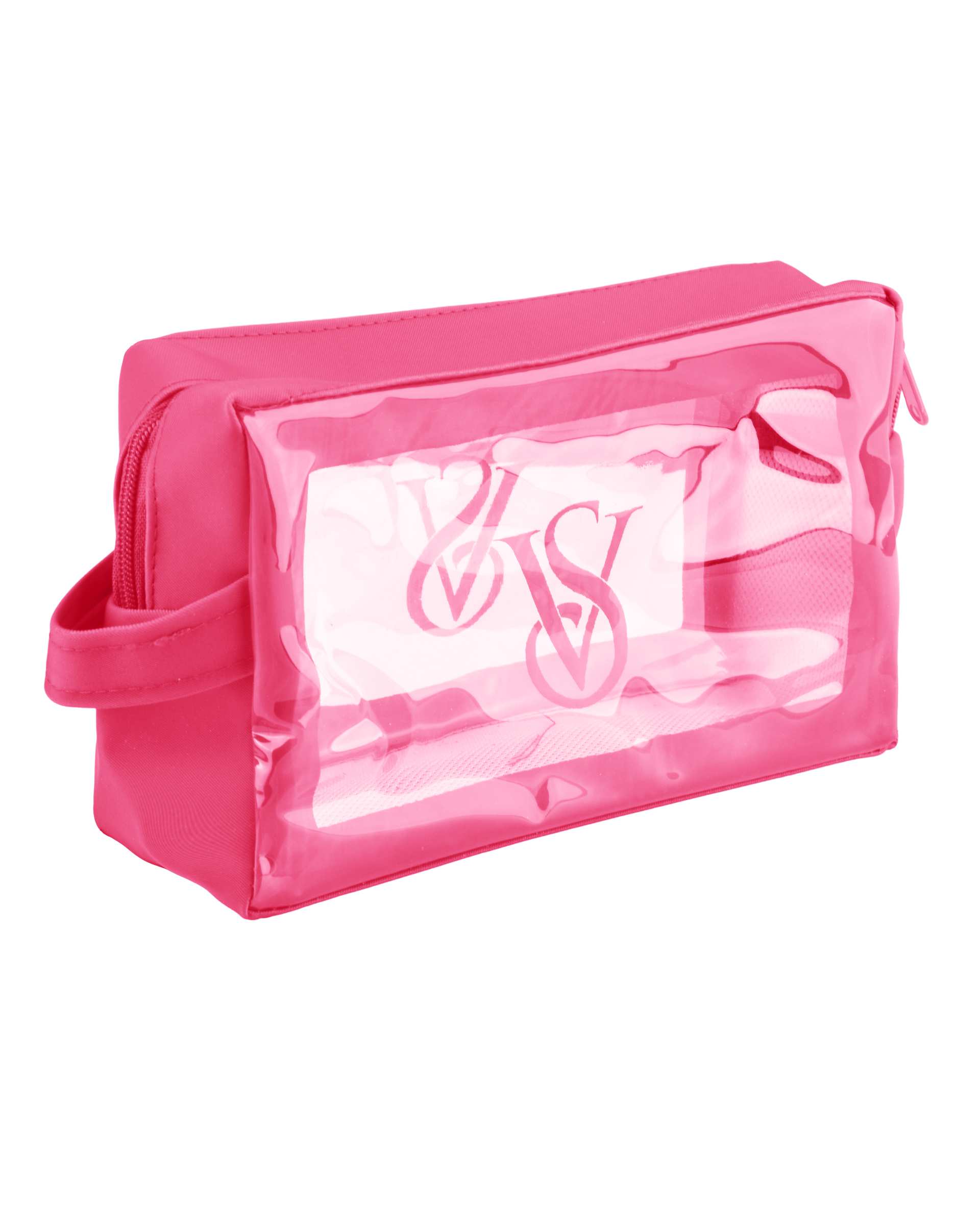 کیف لوازم آرایش صورتی مدل V