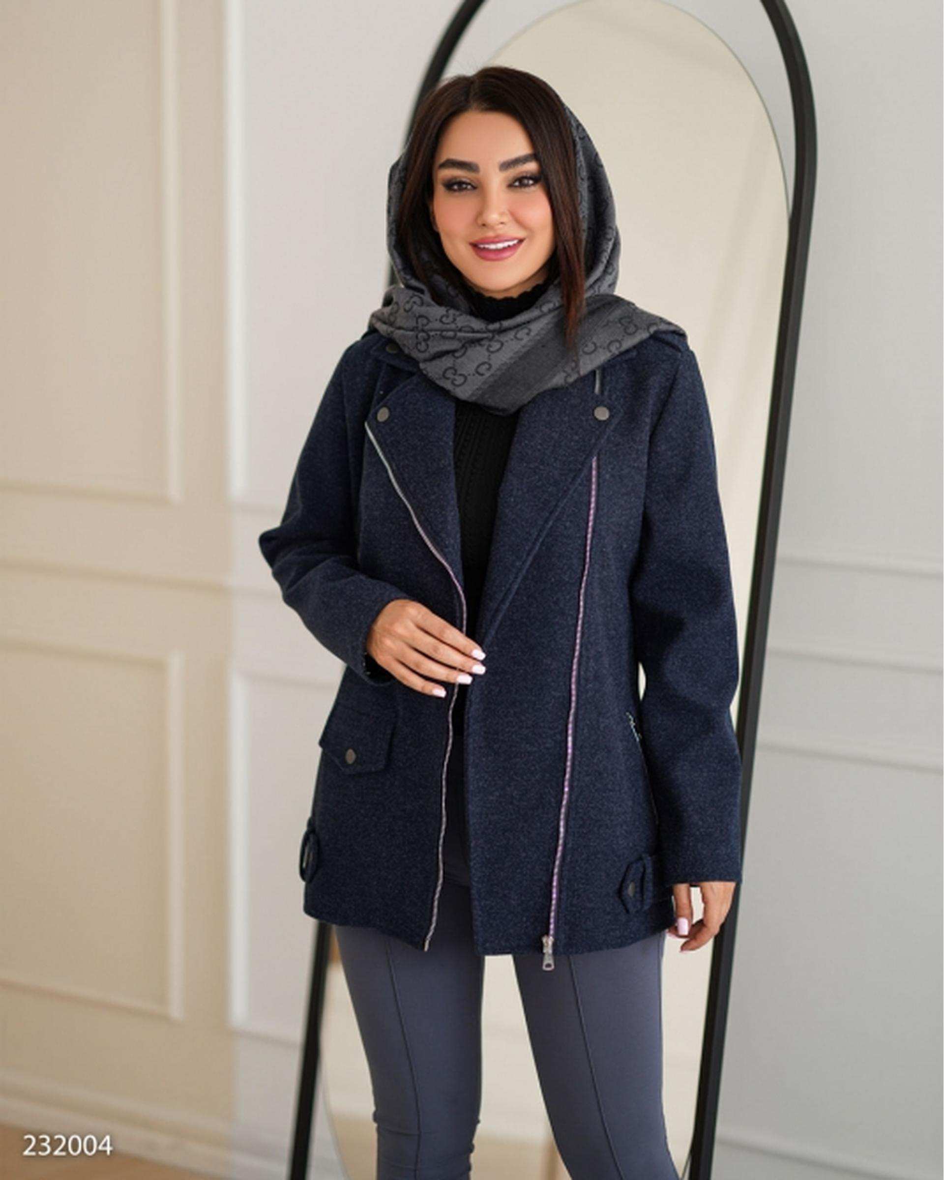 پالتو زنانه سرمه ای السانا Elsana مدل بهارسا کد 2320