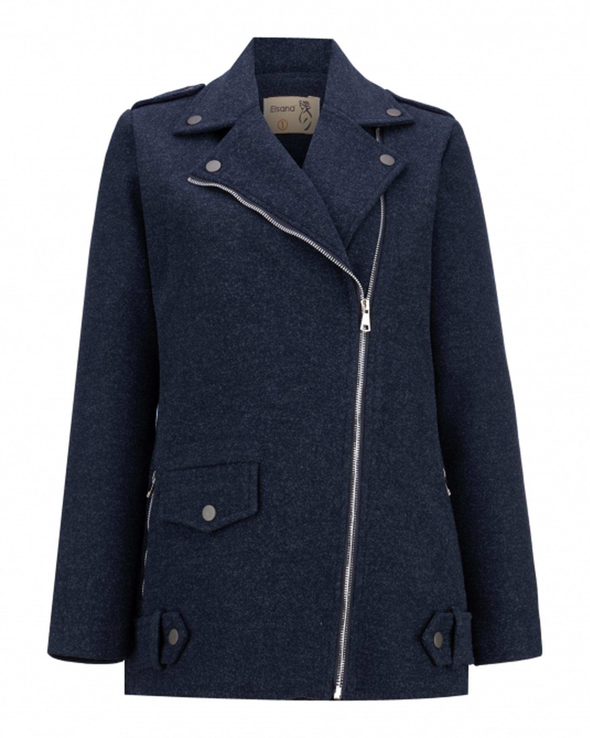 پالتو زنانه سرمه ای السانا Elsana مدل بهارسا کد 2320
