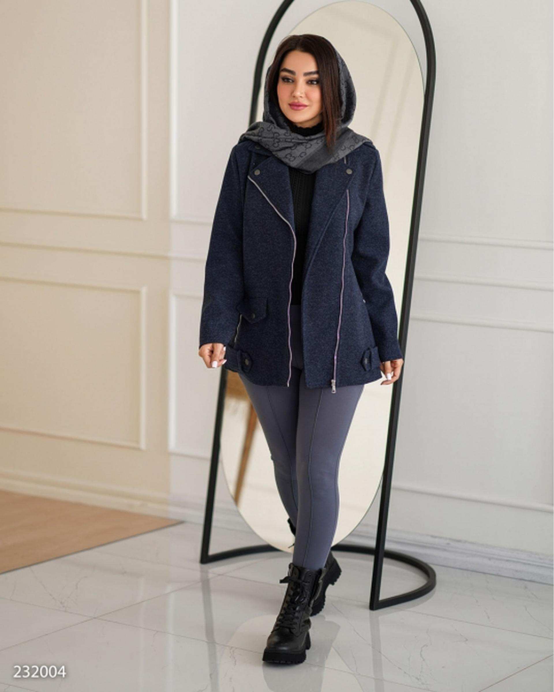 پالتو زنانه سرمه ای السانا Elsana مدل بهارسا کد 2320