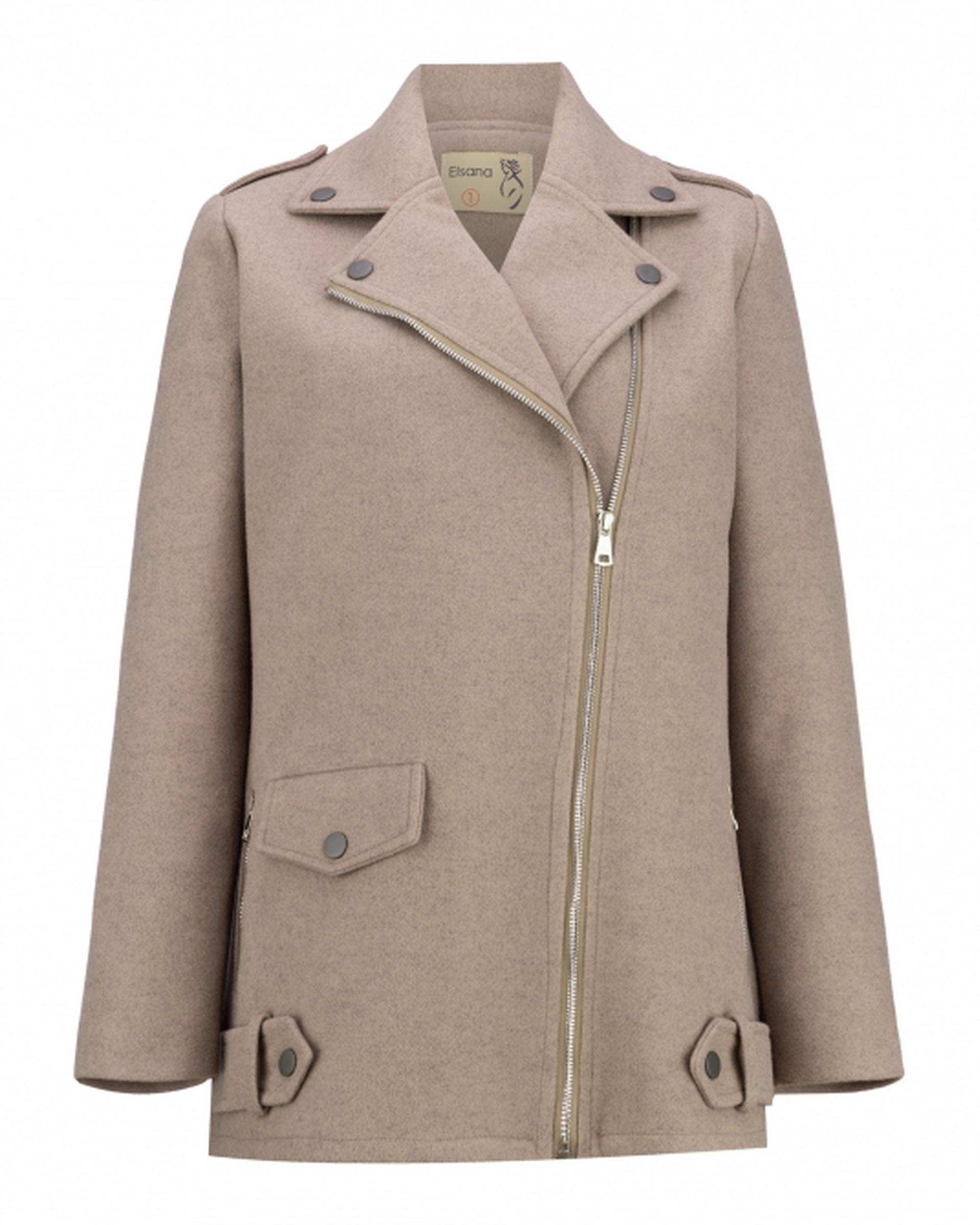 پالتو زنانه شکلاتی السانا Elsana مدل بهارسا کد 2320