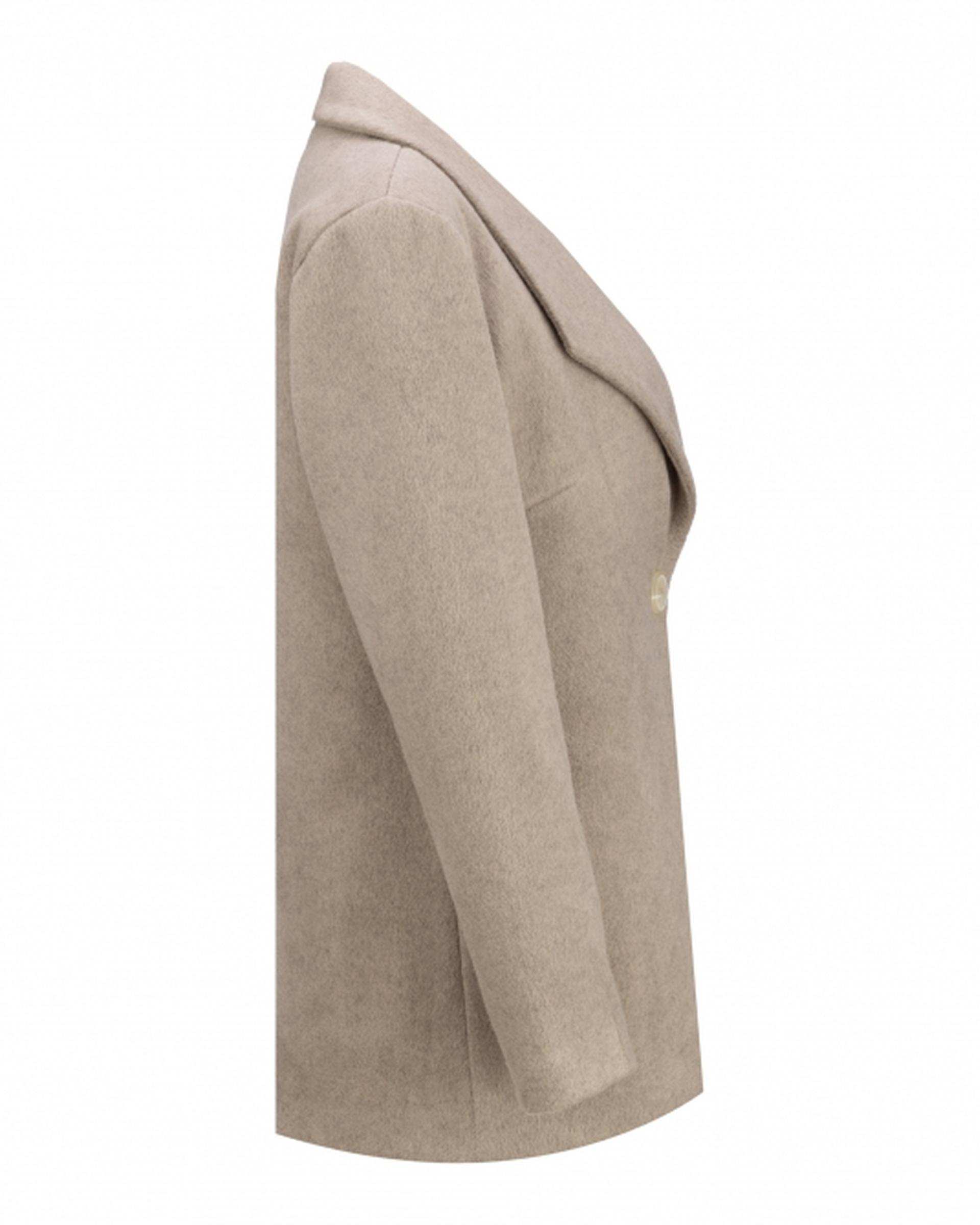 پالتو زنانه فوتر خاکی السانا Elsana مدل لاچین کد 2365