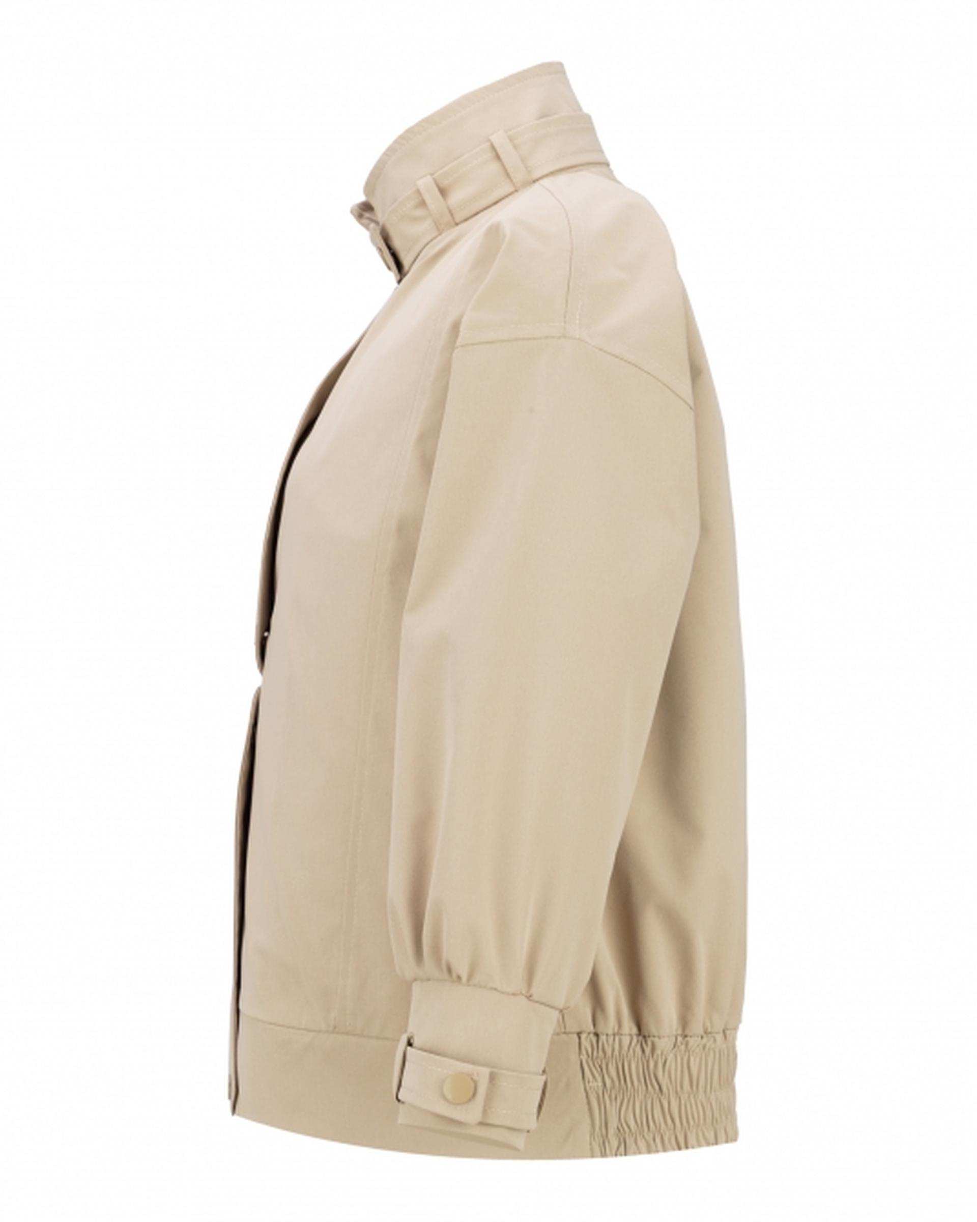 بامبر جکت زنانه کتان کرم السانا Elsana مدل شانلی کد 2371