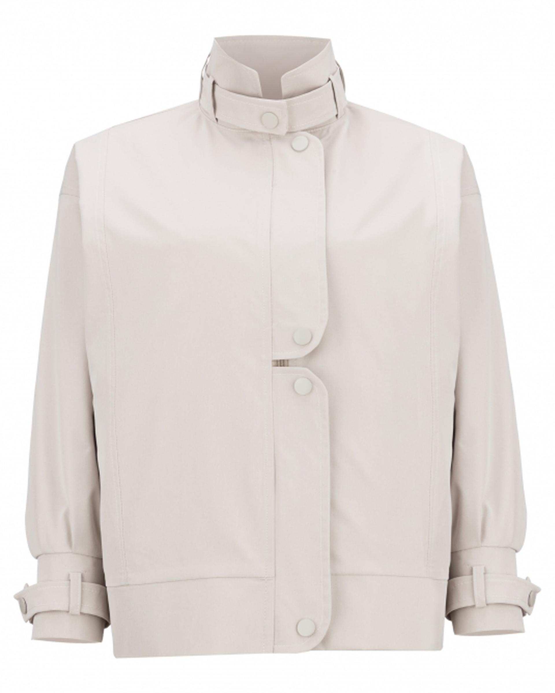 بامبر جکت زنانه کتان استخوانی السانا Elsana مدل شانلی کد 2371