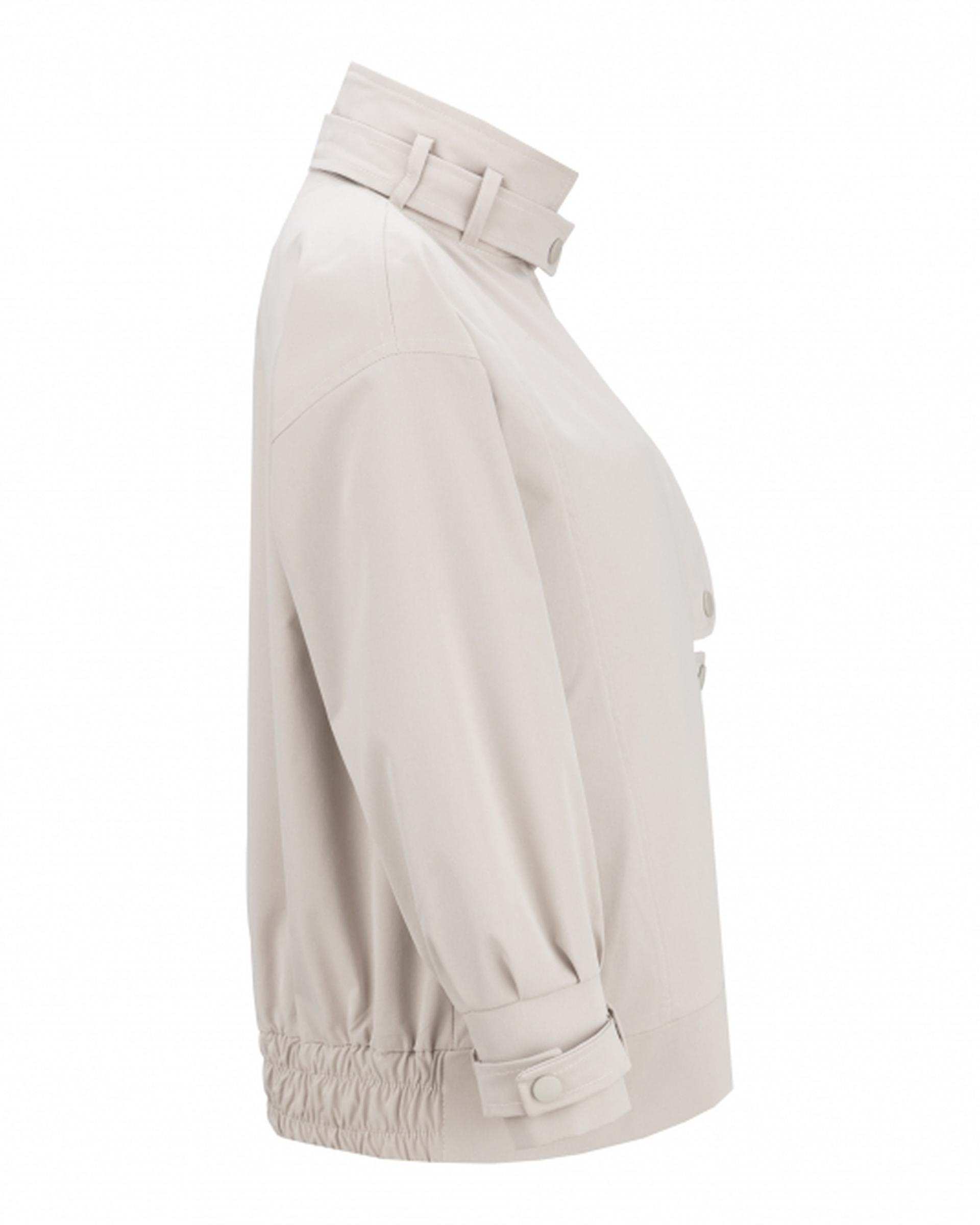 بامبر جکت زنانه کتان استخوانی السانا Elsana مدل شانلی کد 2371