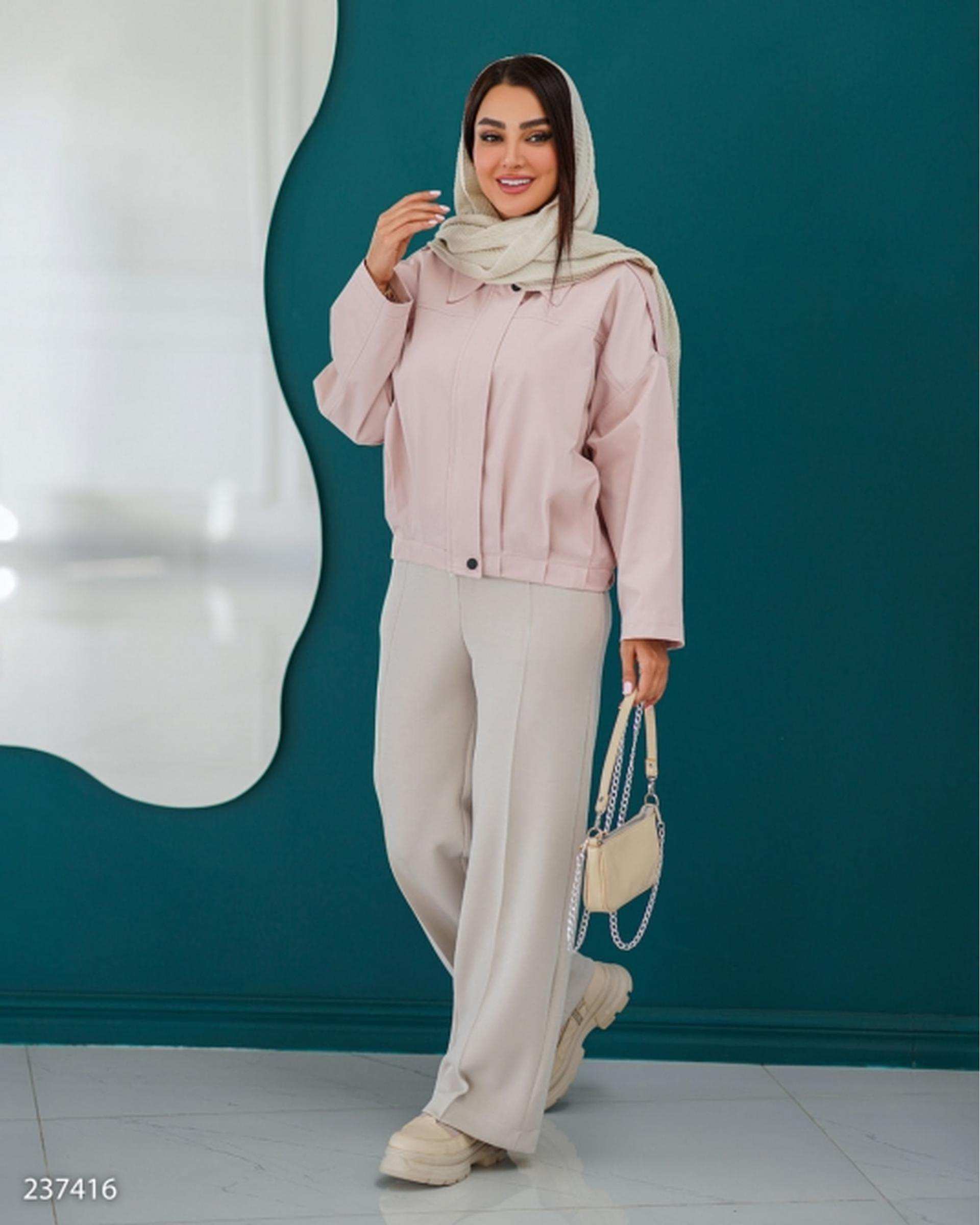 بامبر جکت زنانه کتان زارا کالباسی السانا Elsana مدل لاویا کد 2374