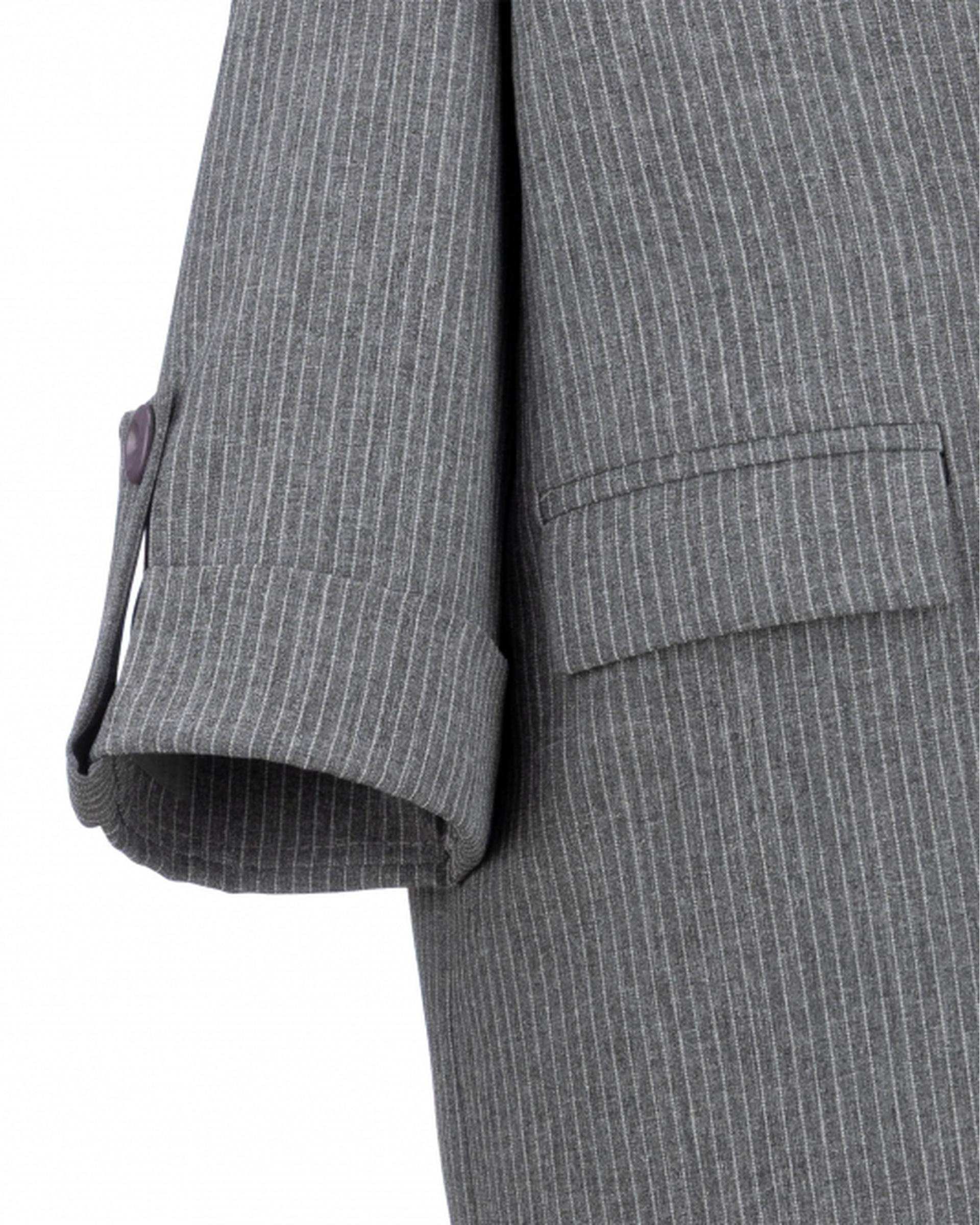 مانتو بلند زنانه دیپلمات طوسی السانا Elsana مدل زلاله کد 2375