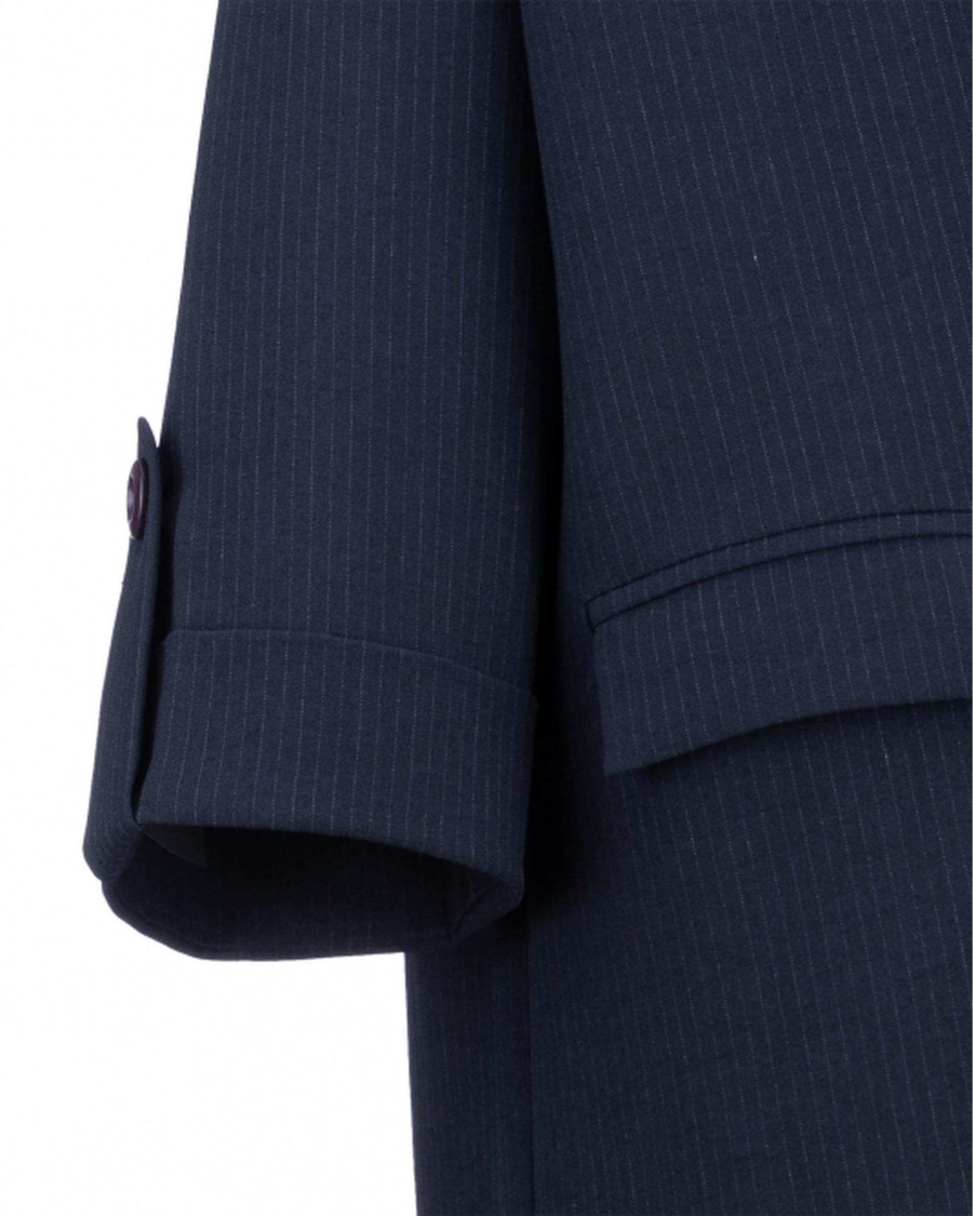 مانتو بلند زنانه دیپلمات سرمه ای السانا Elsana مدل زلاله کد 2375