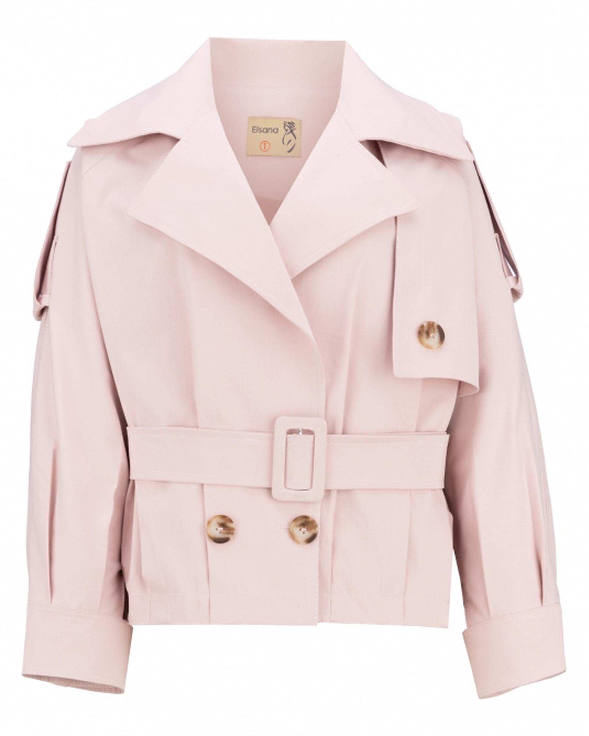 بامبر جکت زنانه کتان زارا کالباسی السانا Elsana مدل یوتاب کد 2376