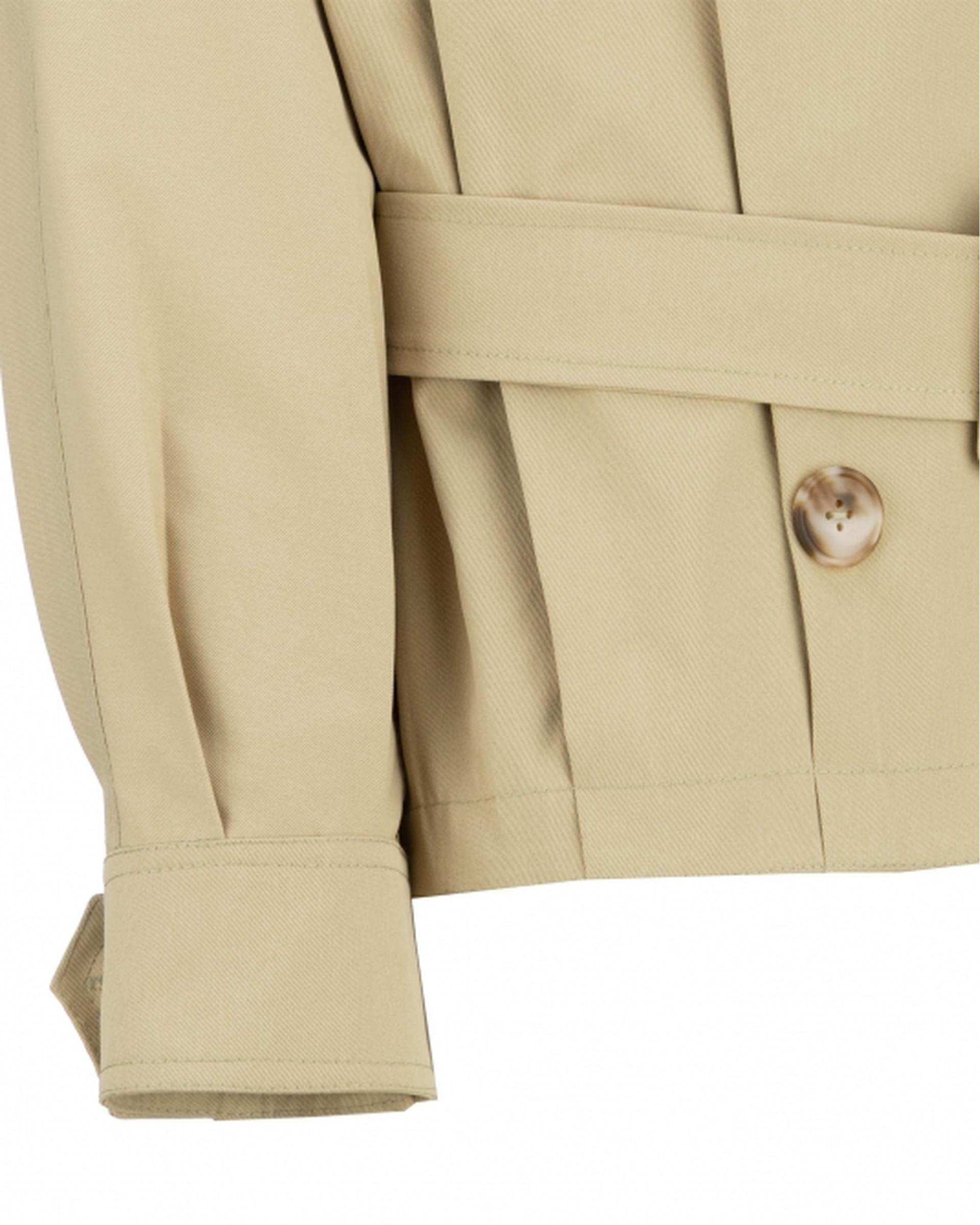 بامبر جکت زنانه کتان زارا نخودی السانا Elsana مدل یوتاب کد 2376