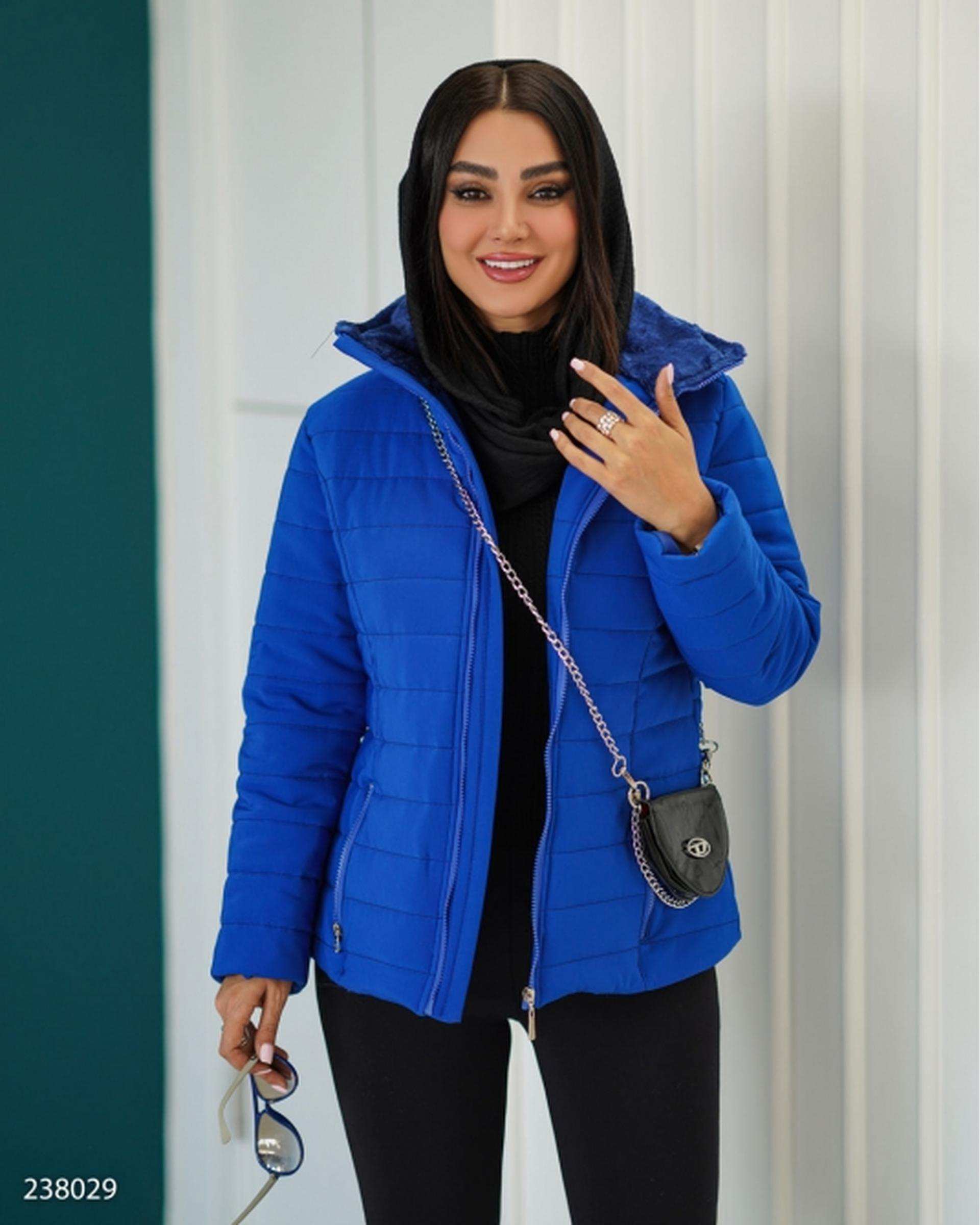 کاپشن زنانه آبی کاربنی السانا Elsana مدل آرمیس کد 2380