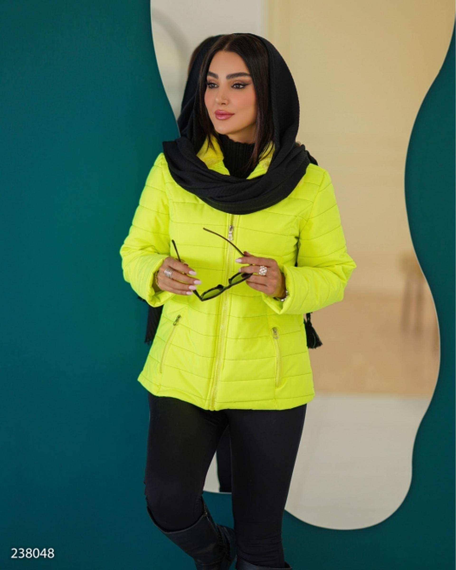 کاپشن زنانه سبز فس السانا Elsana مدل آرمیس کد 2380
