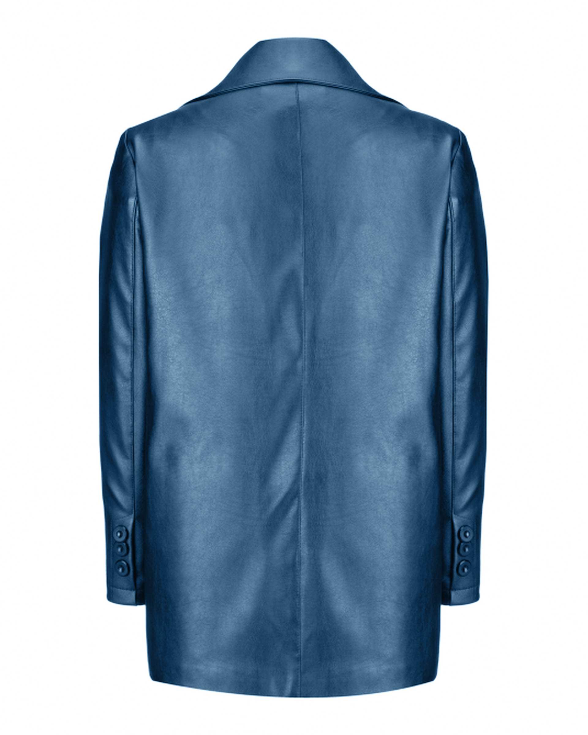 کت چرم زنانه آبی نفتی السانا Elsana مدل بهسام کد 2384