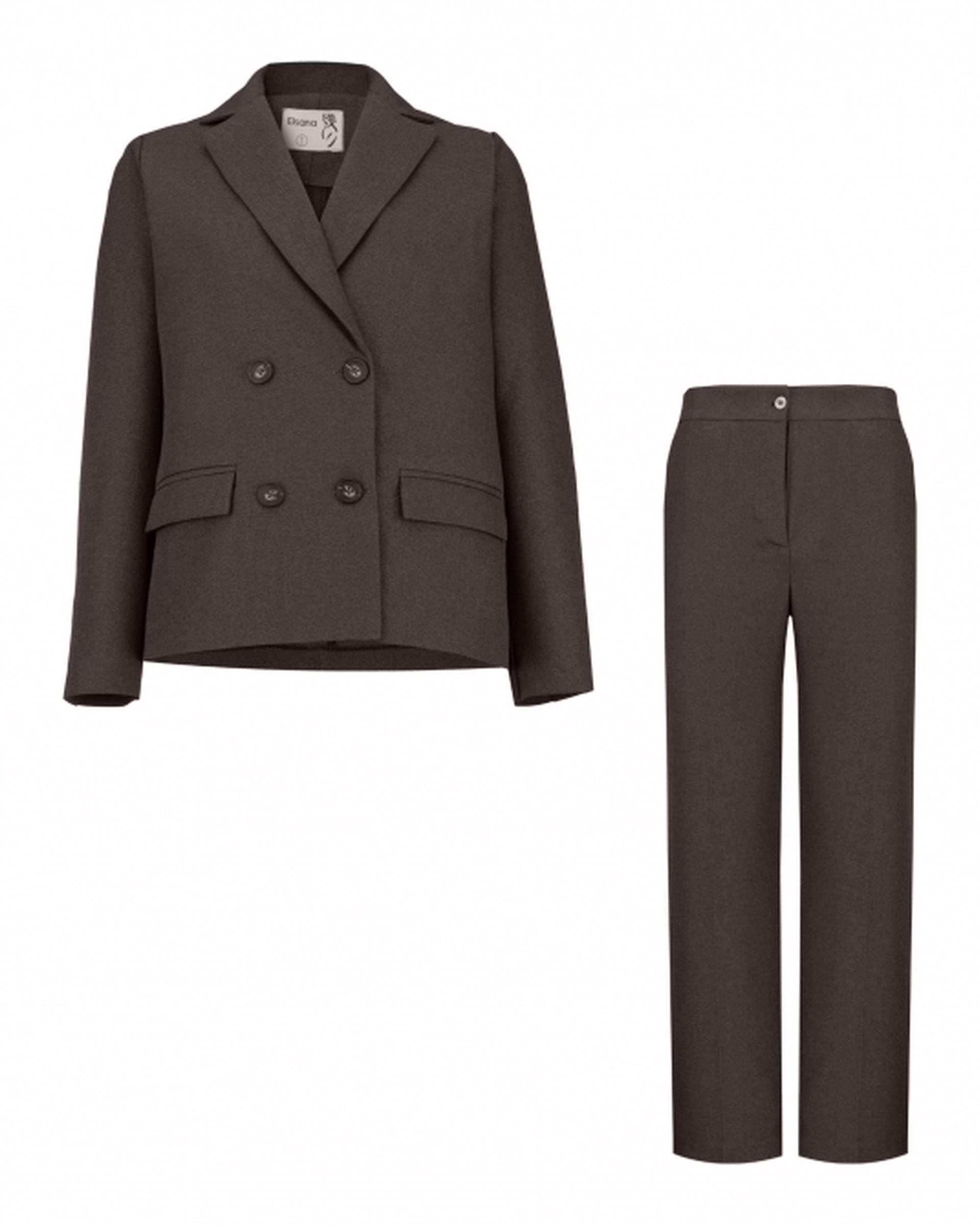 ست کت و شلوار زنانه شکلاتی السانا Elsana مدل روژدا کد 2393