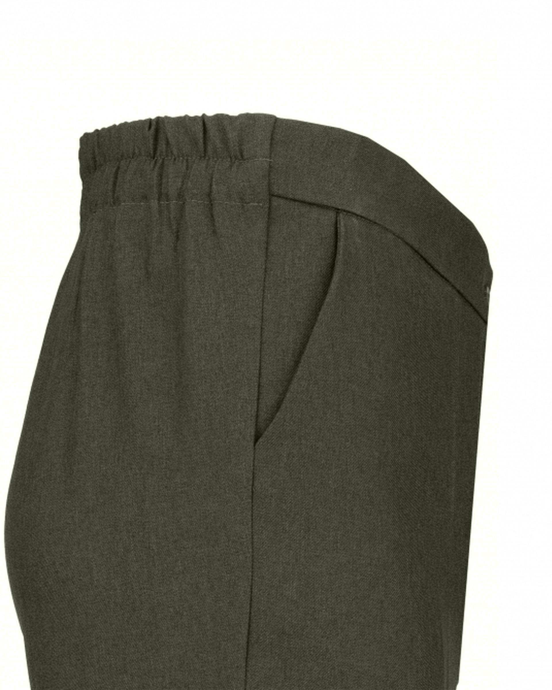 ست کت و شلوار زنانه سبز زیتونی السانا Elsana مدل روژدا کد 2393