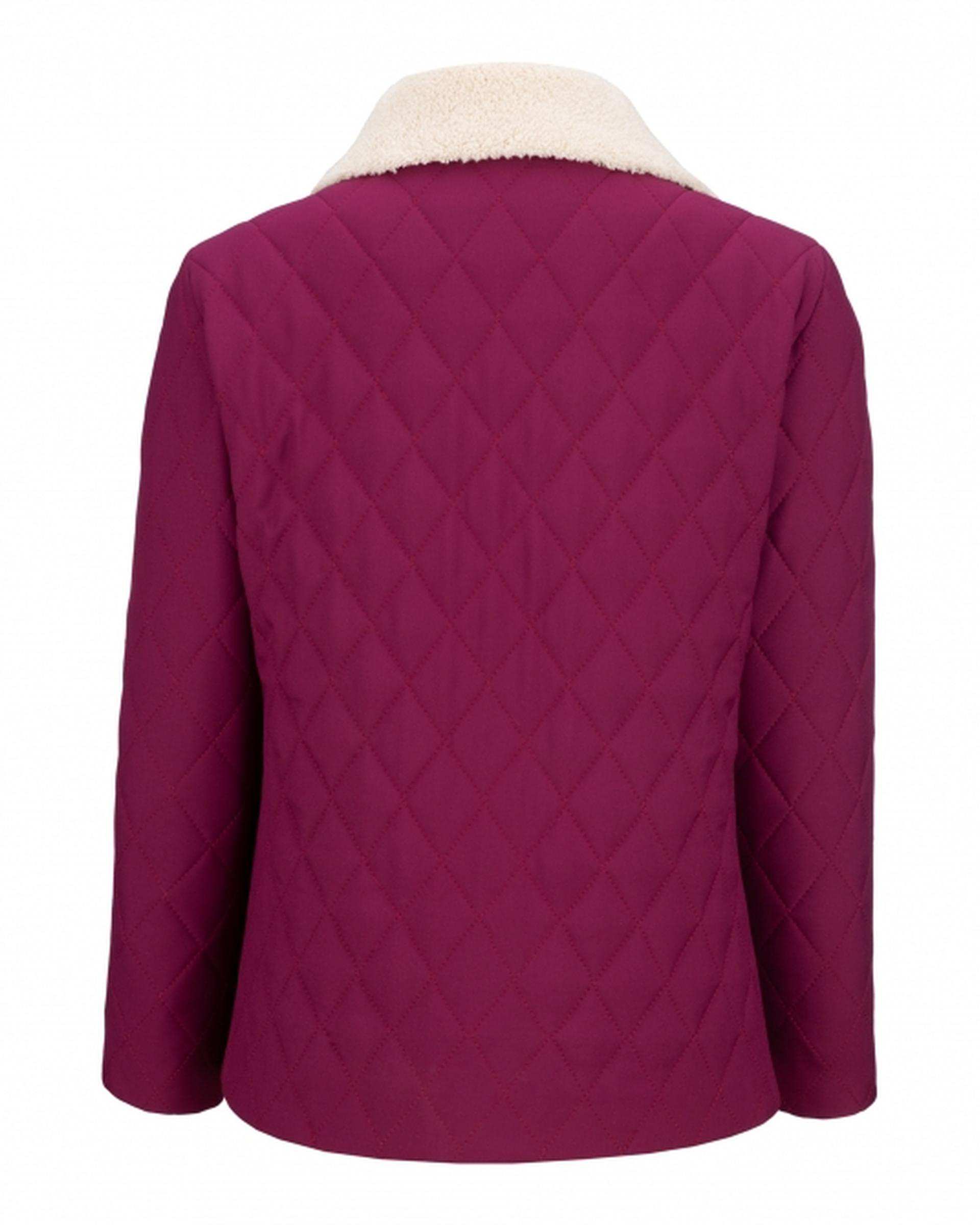 کاپشن زنانه بادمجانی السانا Elsana مدل اویتا کد 2395