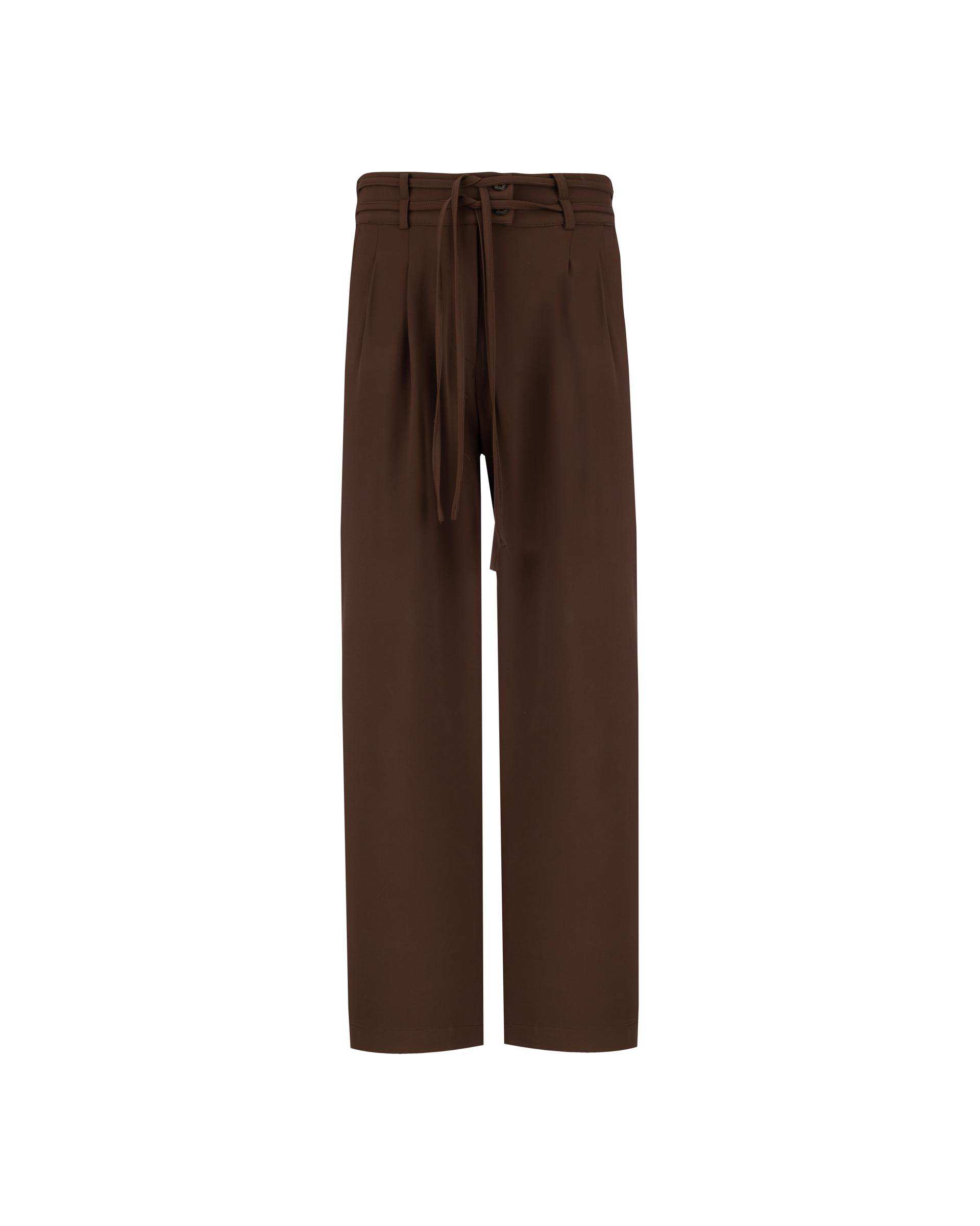 شلوار بگ زنانه کرپ قهوه ای السانا Elsana مدل آرکیا کد 2398