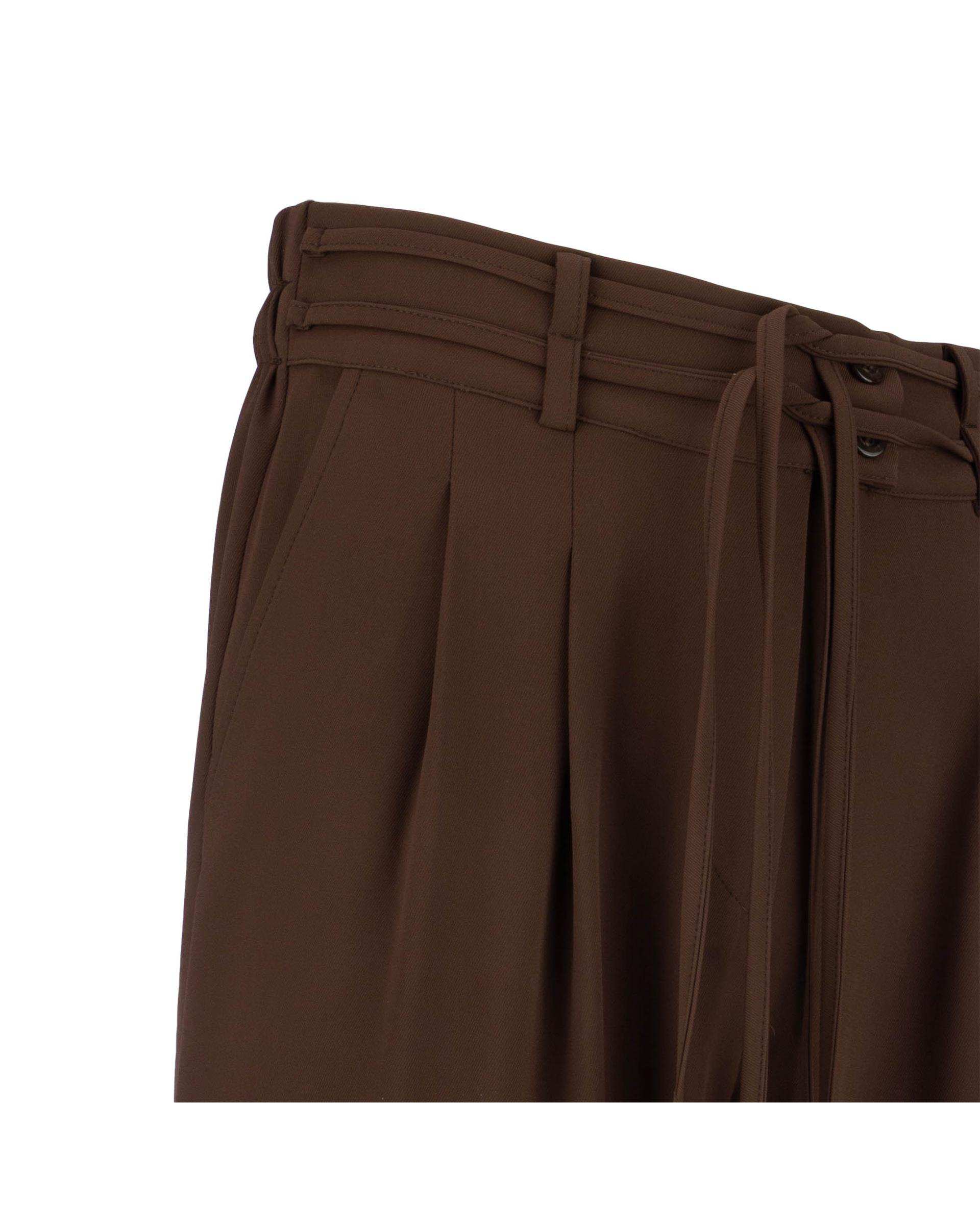 شلوار بگ زنانه کرپ قهوه ای السانا Elsana مدل آرکیا کد 2398