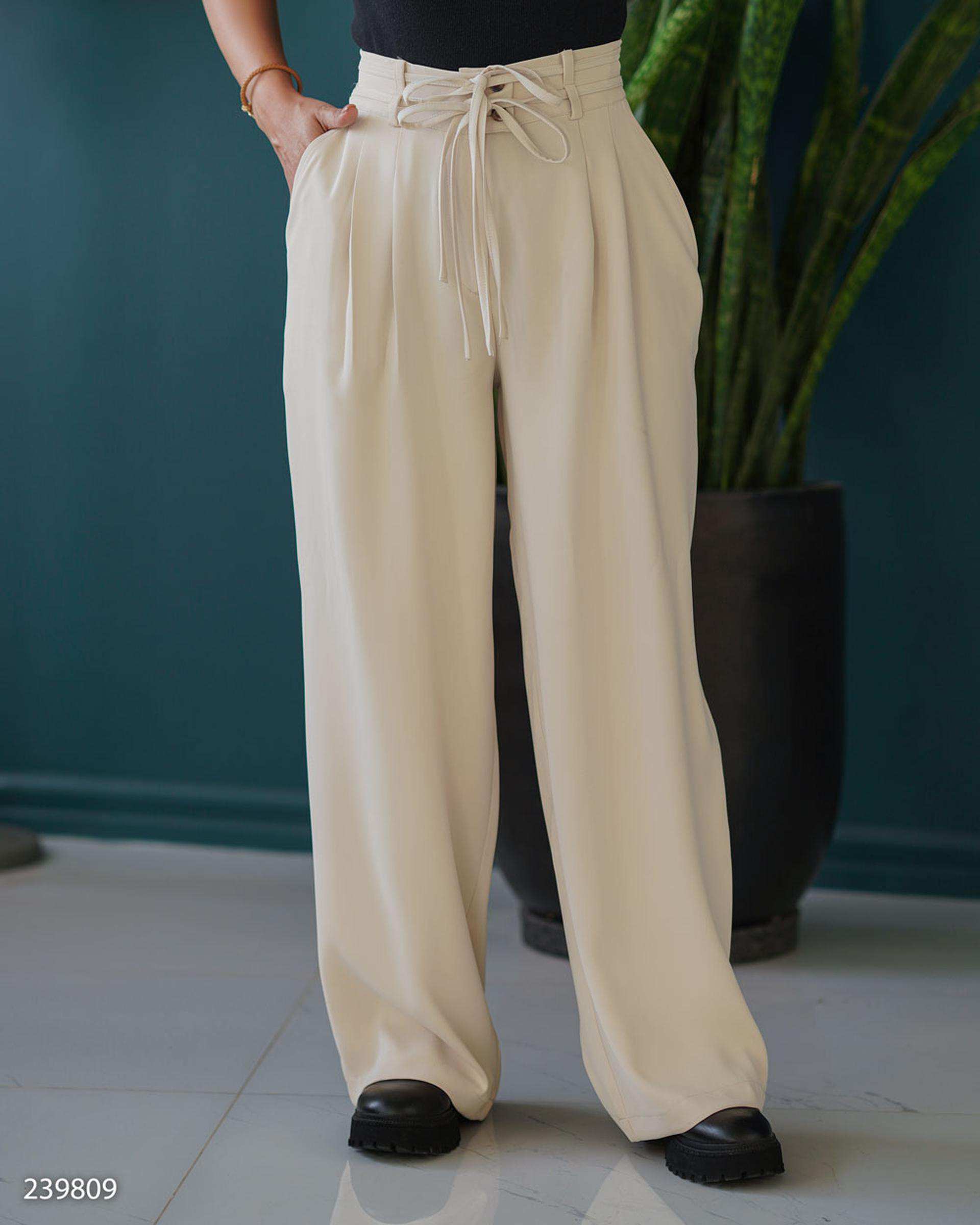 شلوار بگ زنانه کرپ شیری السانا Elsana مدل آرکیا کد 2398