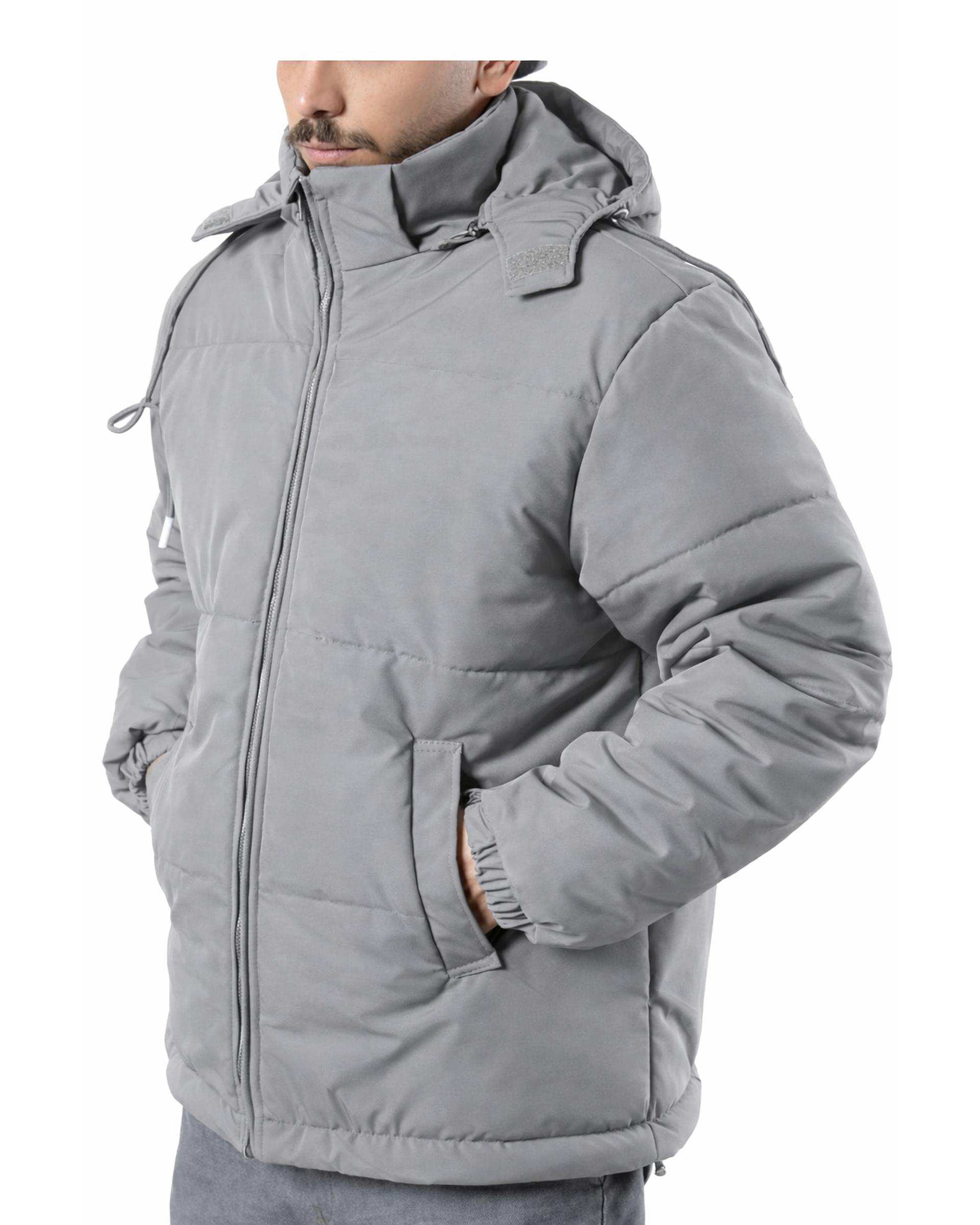 کاپشن مردانه کورتکس ضد آب طوسی دیورسو Diverso کد 4858