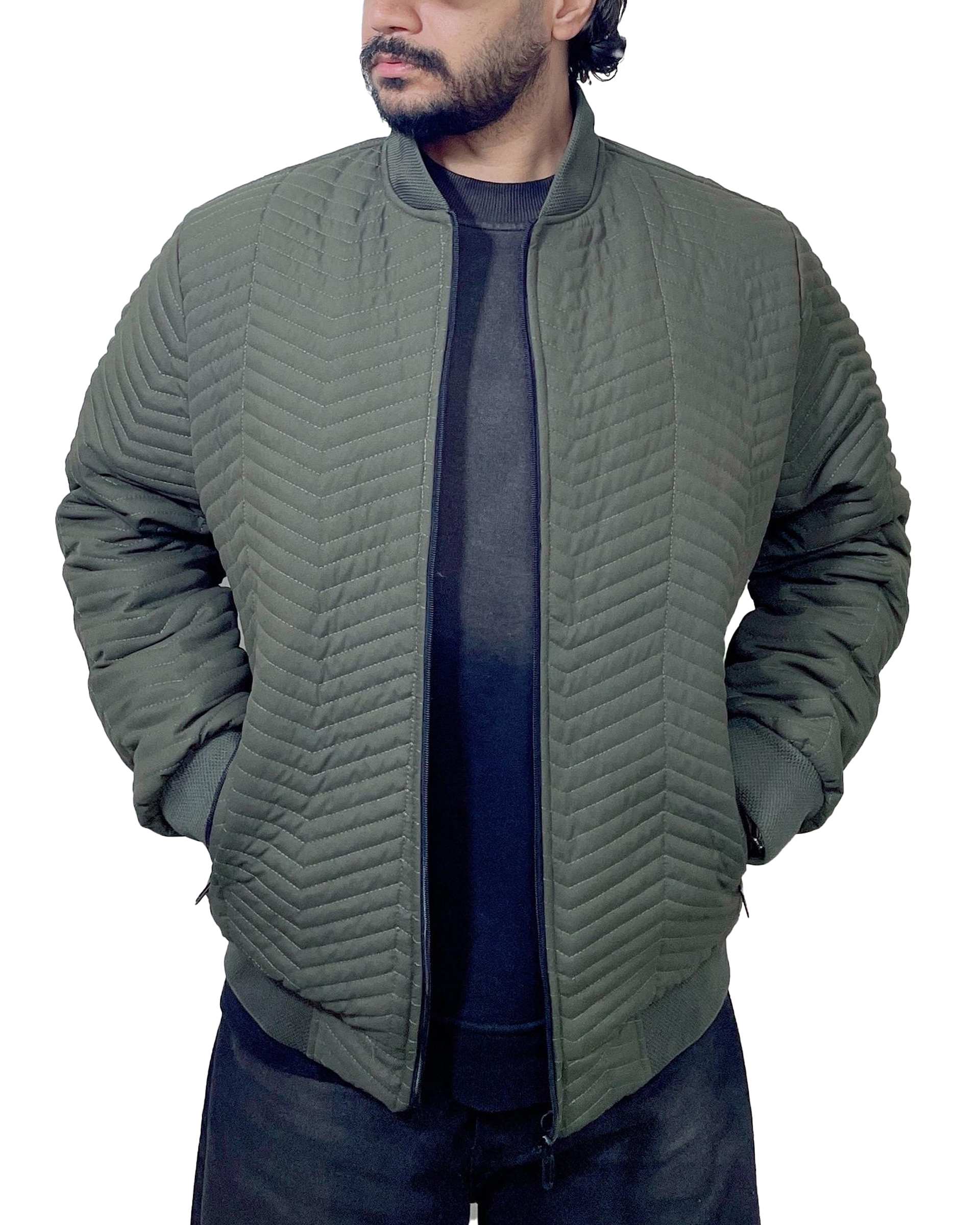 کاپشن خلبانی مردانه سبز ارتشی دیورسو Diverso مدل سوما کد 4859