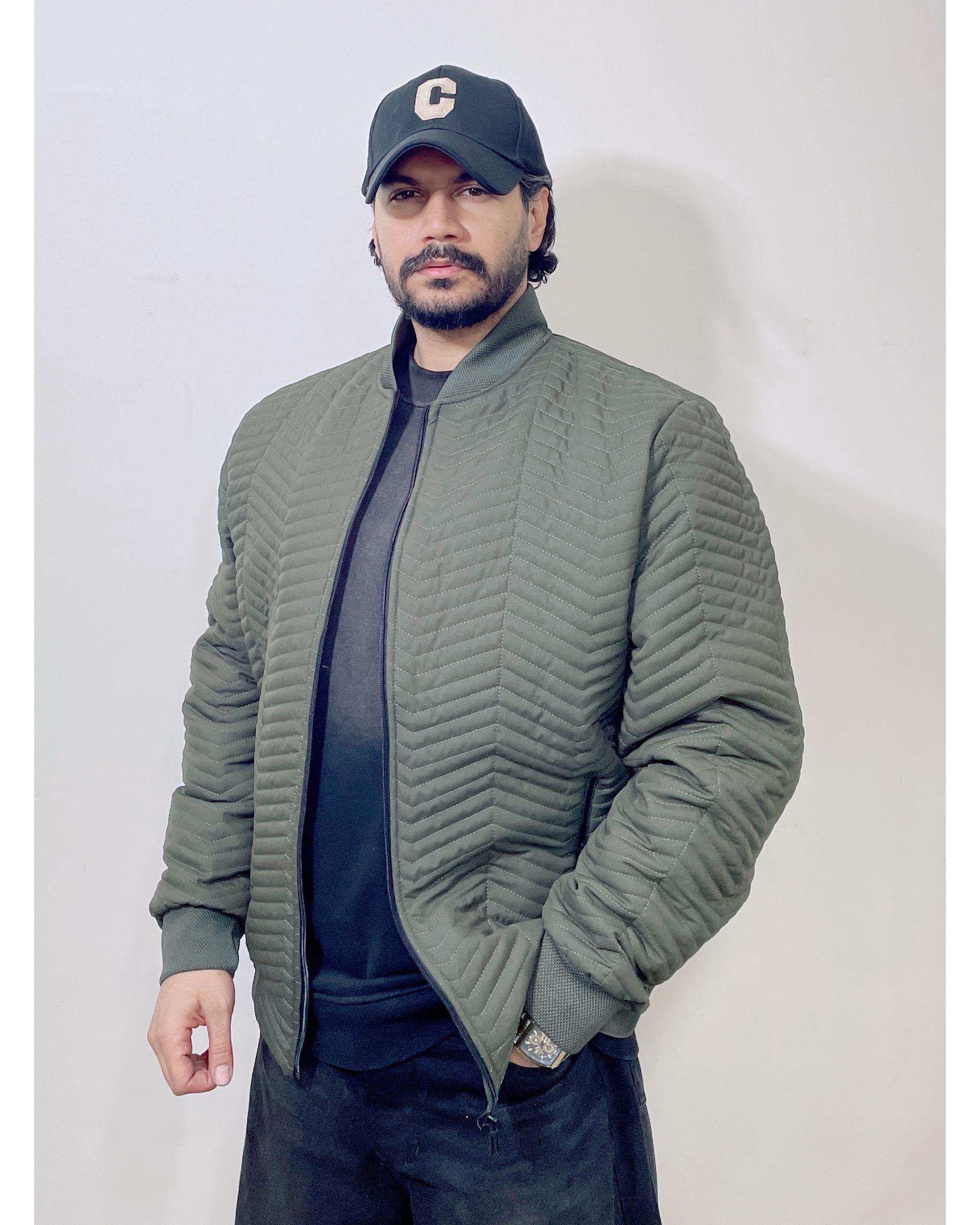 کاپشن خلبانی مردانه سبز ارتشی دیورسو Diverso مدل سوما کد 4859