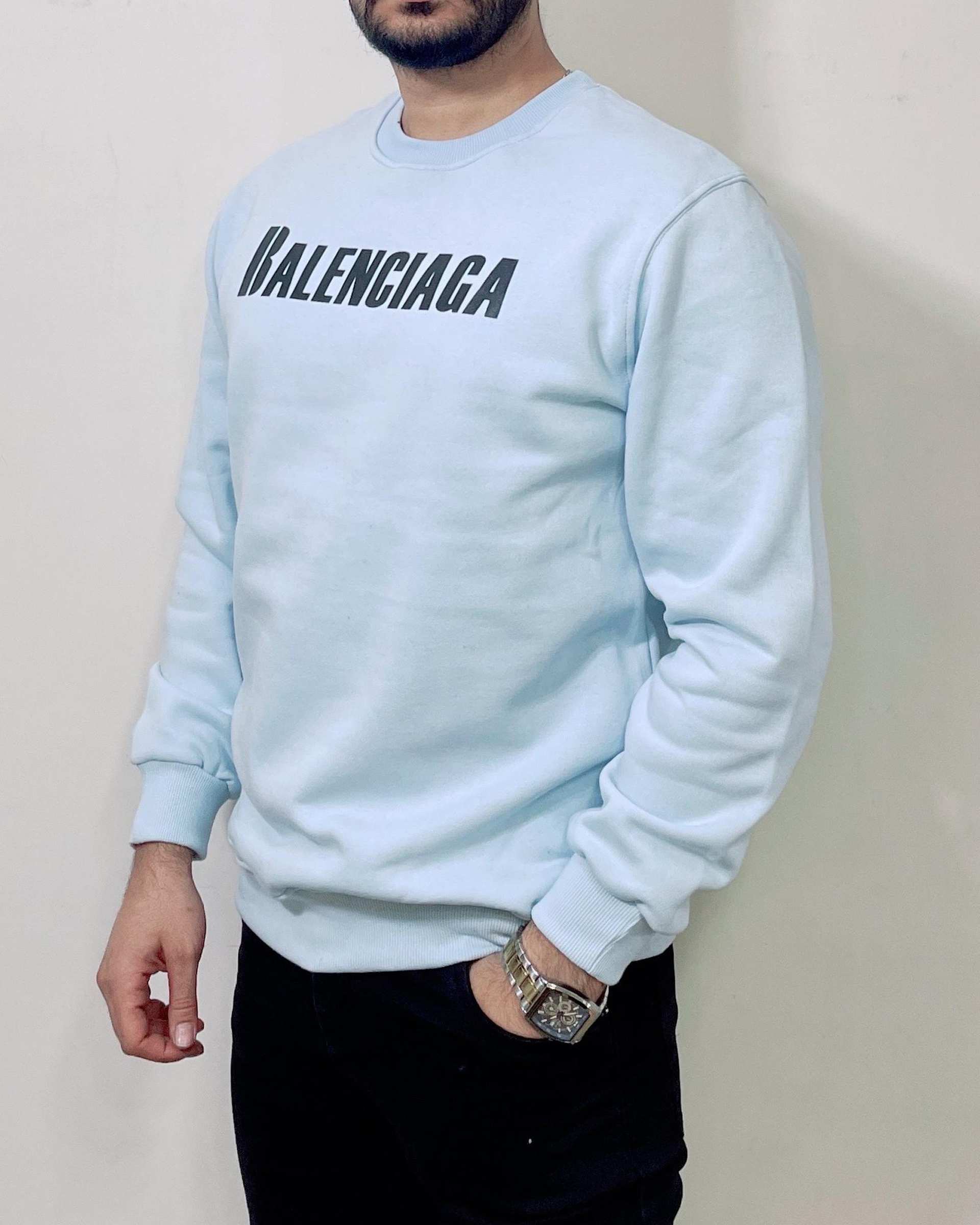 سویشرت مردانه دورس سه نخ آبی دیورسو Diverso کد 4864