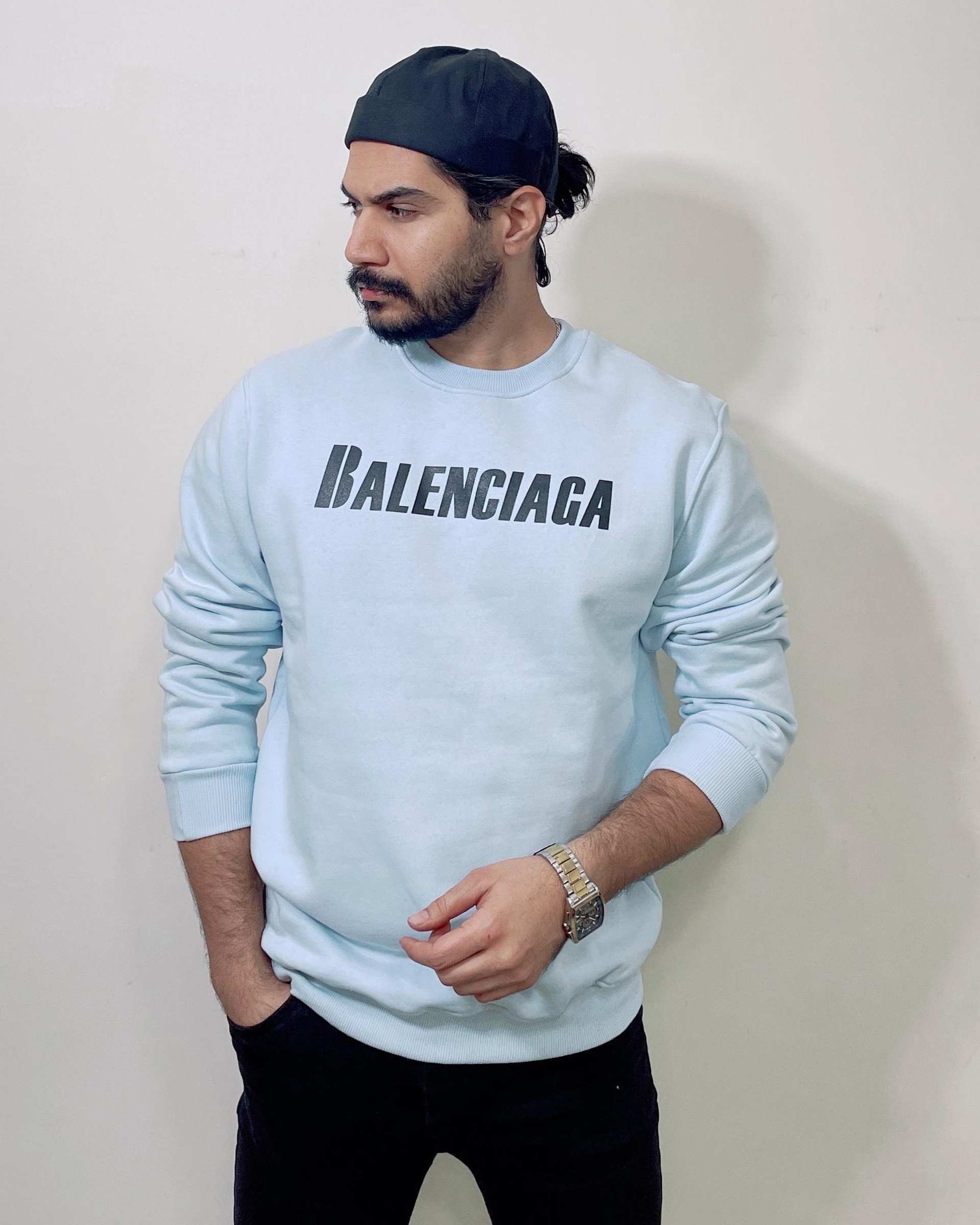 سویشرت مردانه دورس سه نخ آبی دیورسو Diverso کد 4864