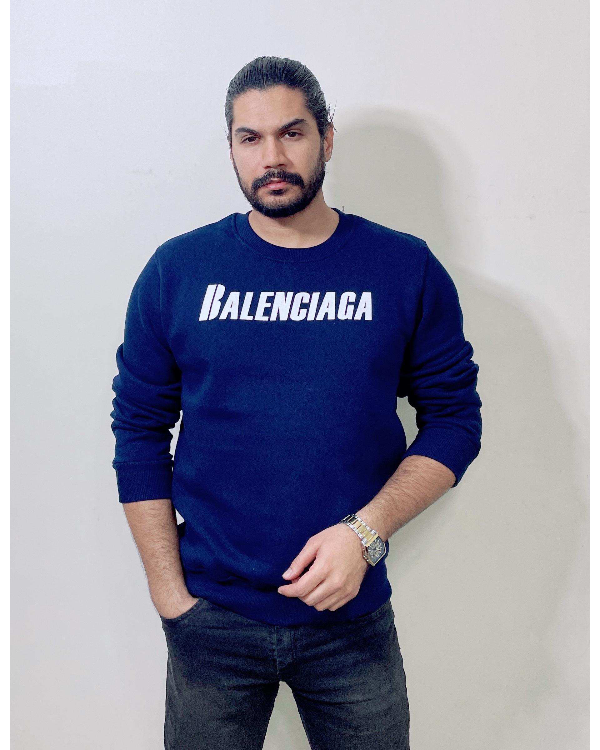 سویشرت مردانه دورس سه نخ سرمه ای دیورسو Diverso کد 4865