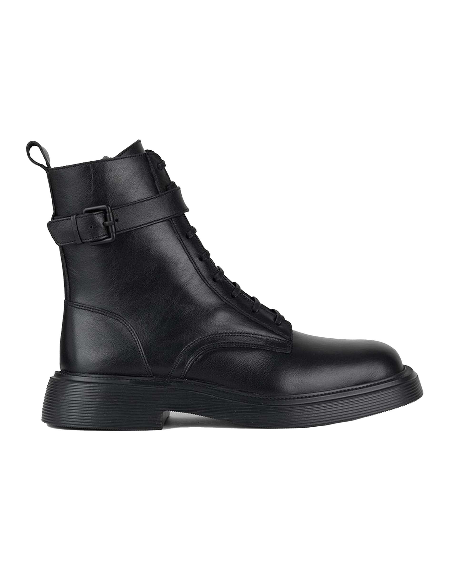 بوت چرم زنانه طبی مشکی برتونیکس Berttonix کد B 131