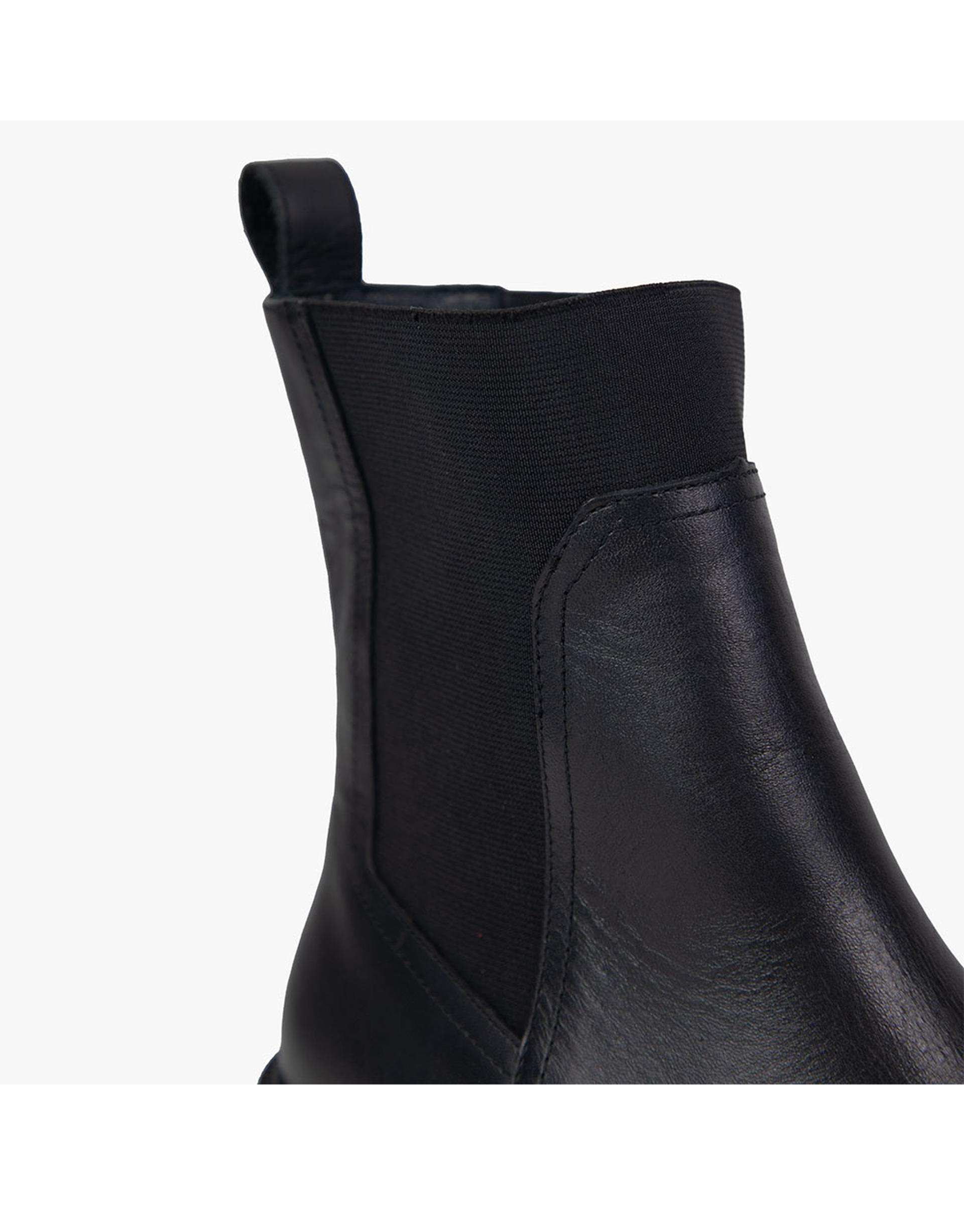 بوت چرم زنانه طبی مشکی برتونیکس Berttonix کد ES-4057