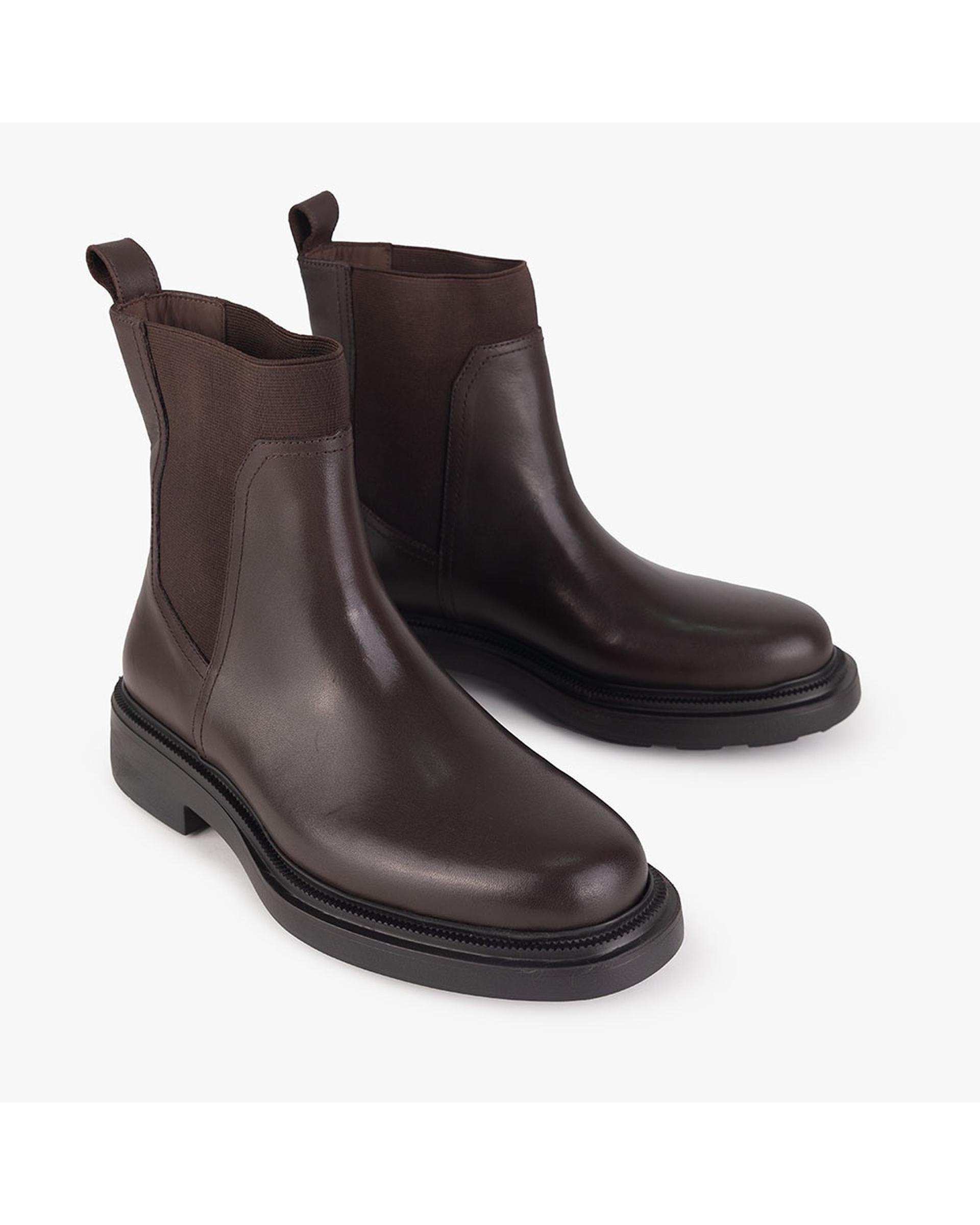 بوت چرم زنانه طبی قهوه ای برتونیکس Berttonix کد ES-4057