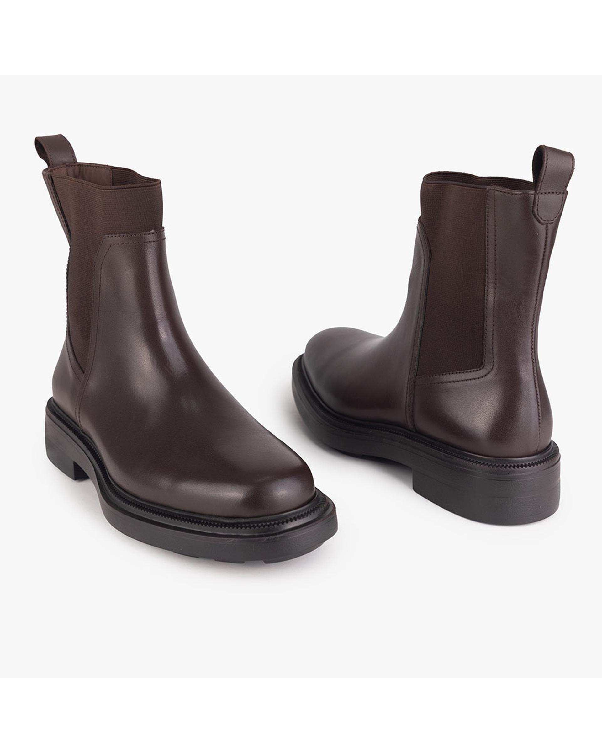 بوت چرم زنانه طبی قهوه ای برتونیکس Berttonix کد ES-4057