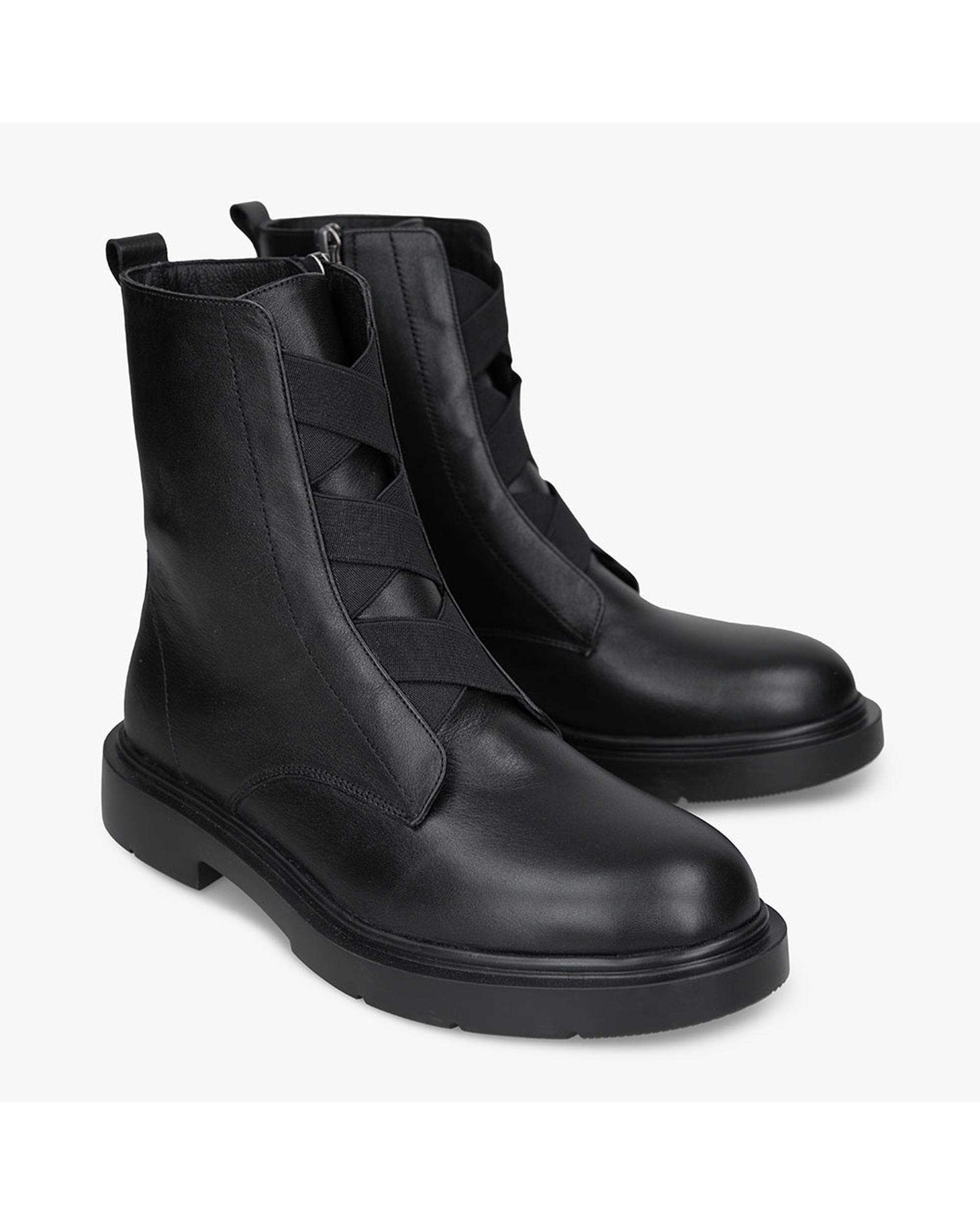 بوت چرم زنانه طبی مشکی برتونیکس Berttonix کد 3030