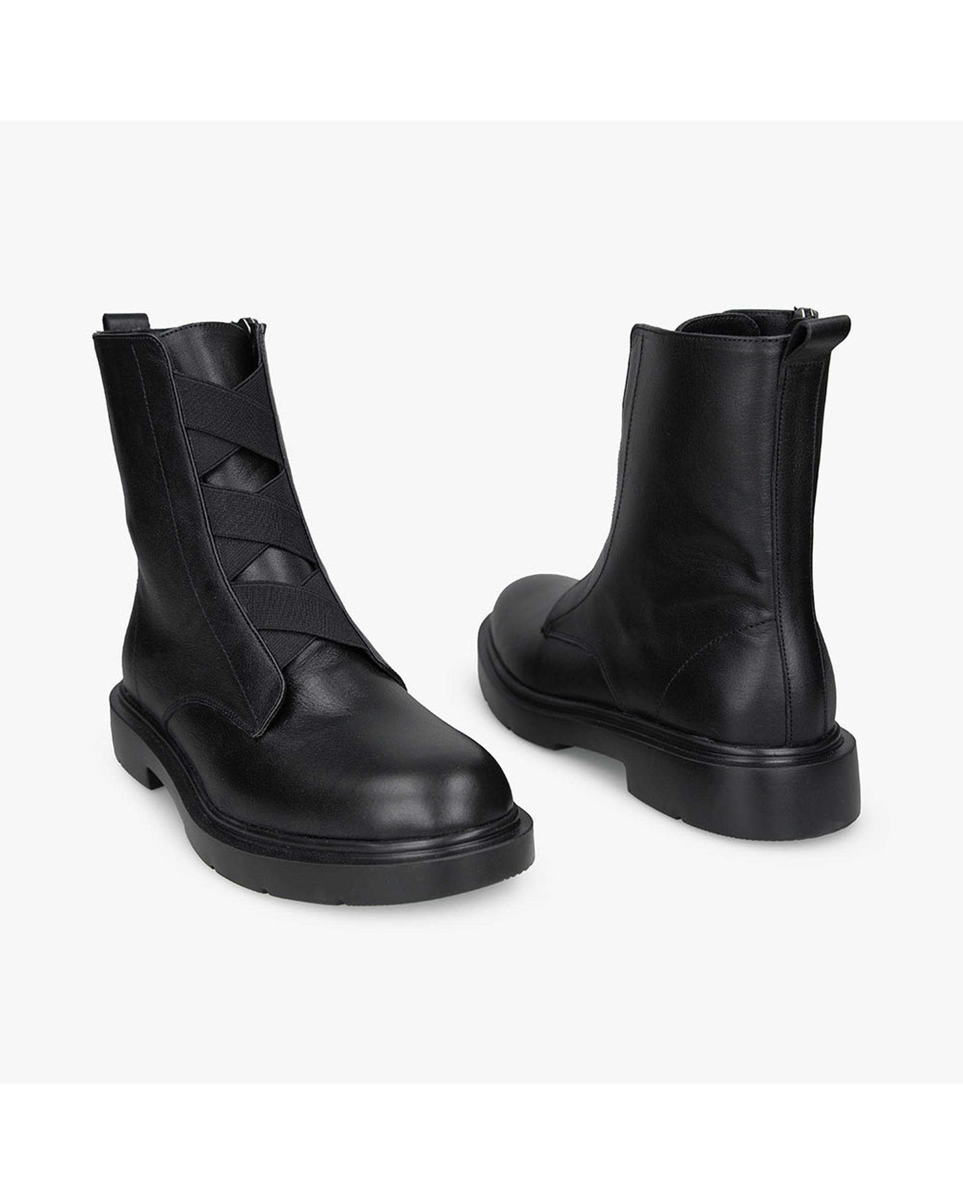 بوت چرم زنانه طبی مشکی برتونیکس Berttonix کد 3030