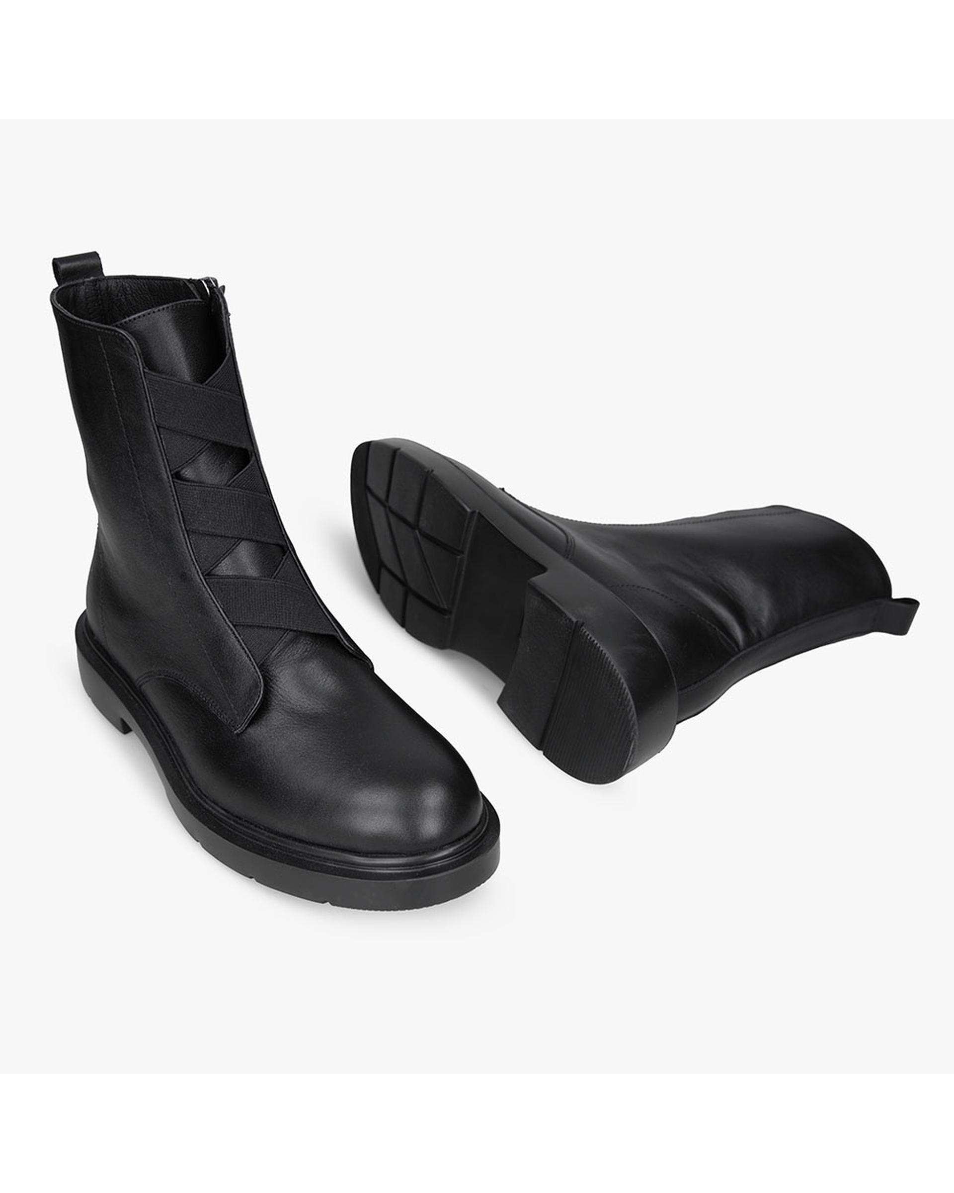 بوت چرم زنانه طبی مشکی برتونیکس Berttonix کد 3030