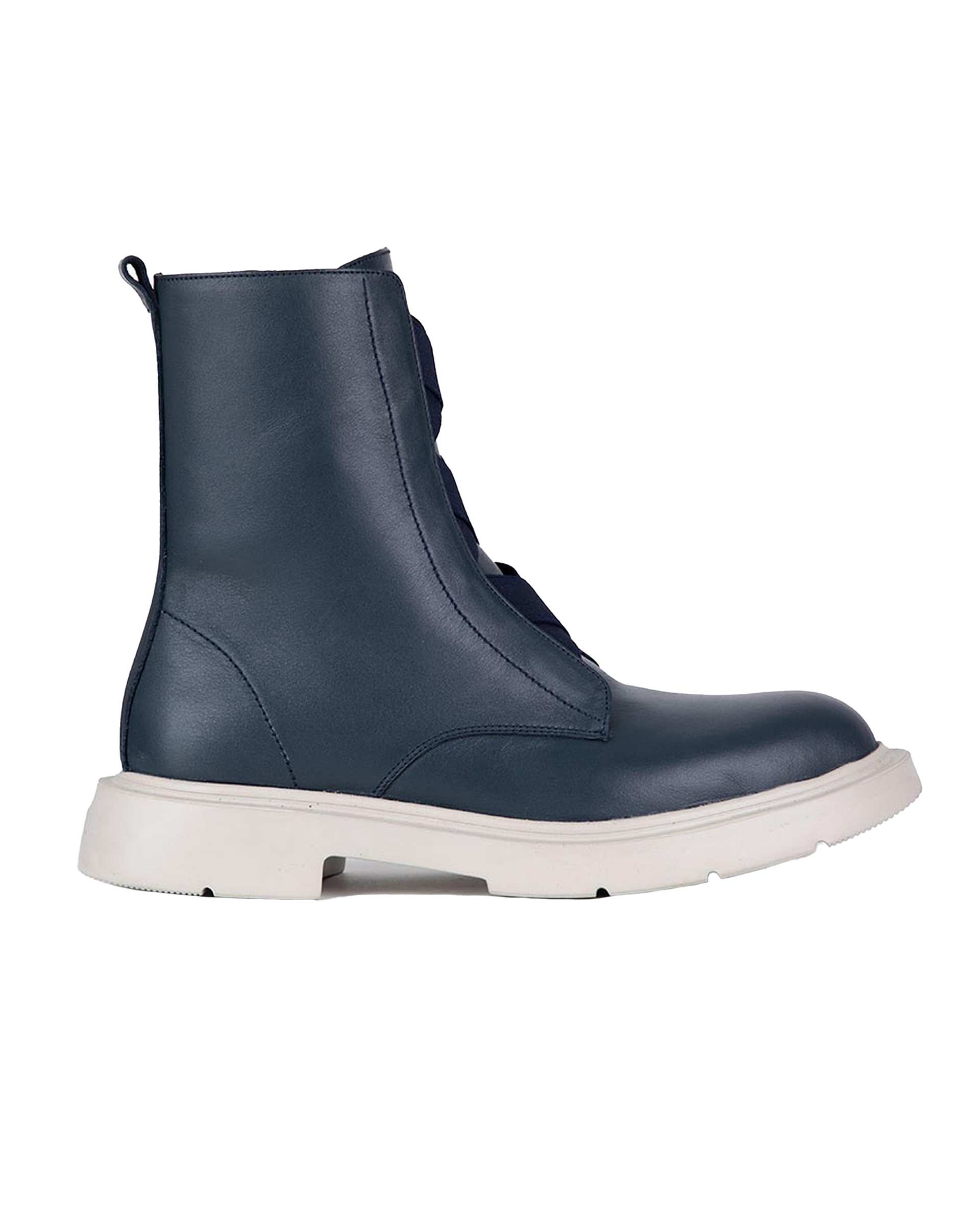 بوت چرم زنانه طبی سرمه ای برتونیکس Berttonix کد 3030